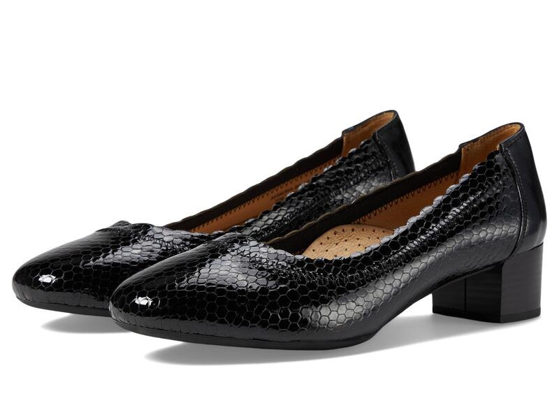 スプリングステップ レディース シューズ ヒール Spring Step Ahmeria Black Patent ブラック