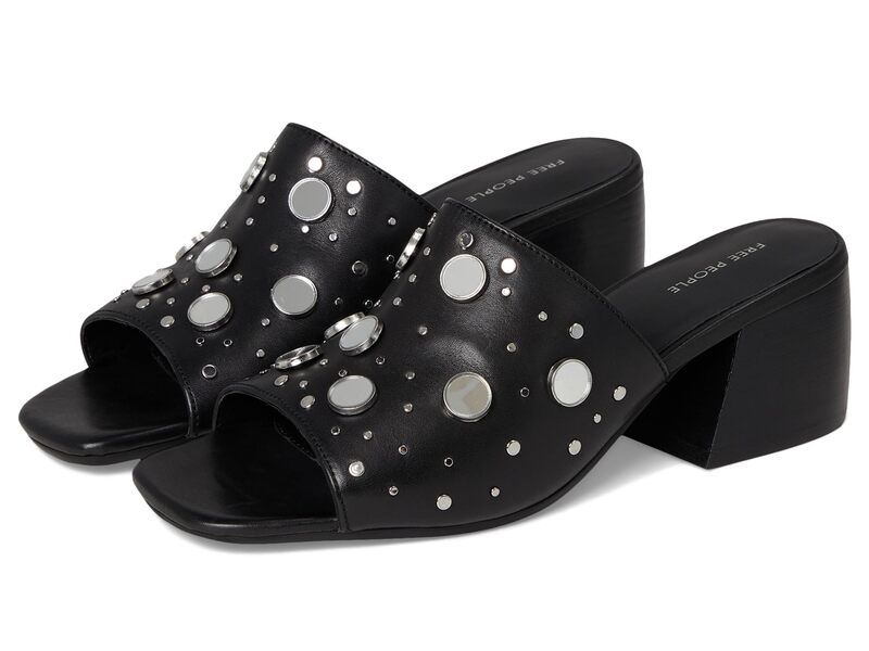 フリーピープル レディース シューズ ヒール Free People Mirage Mules Black Leather ブラック