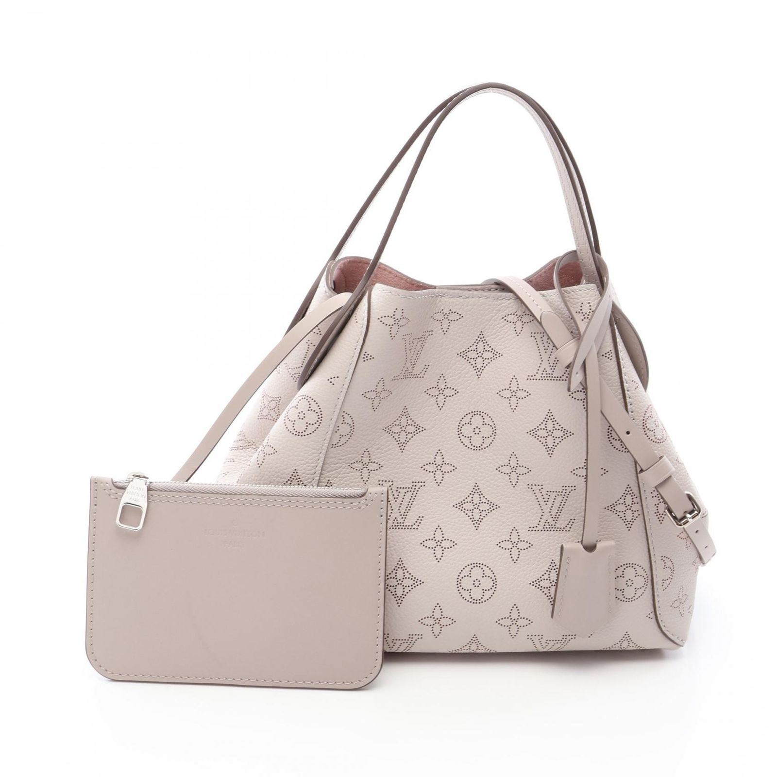 ルイ・ヴィトン LOUIS VUITTON ハンドバッグ ヒナPM マヒナ 2WAY M57527 グレージュ レザー ヒナPM レディース Used A