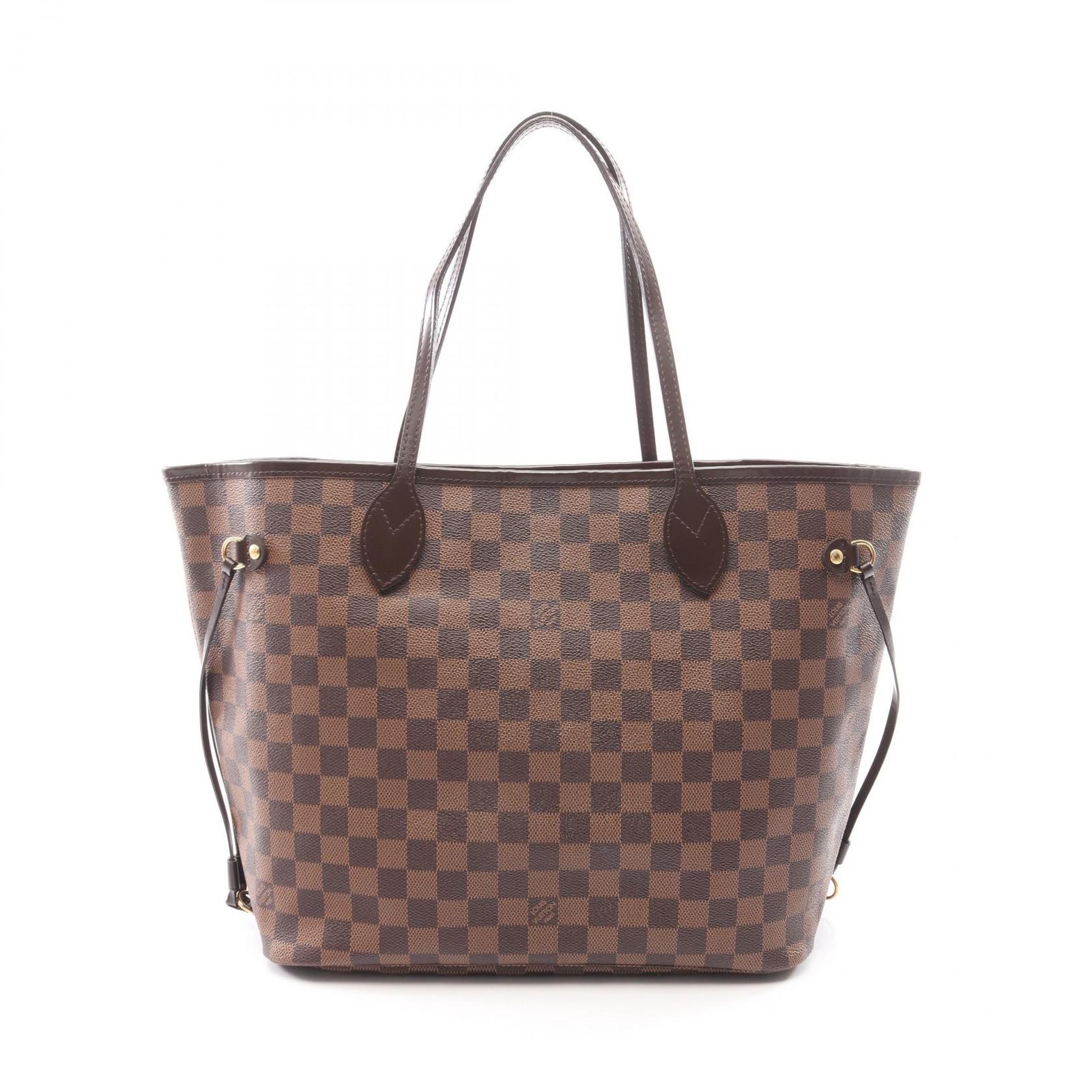 ルイ・ヴィトン LOUIS VUITTON トートバッグ ネヴァーフルMM ダミエエベヌ N51105 PVCコーティングキャンバス レザー ネヴァーフルMM レディース Used A