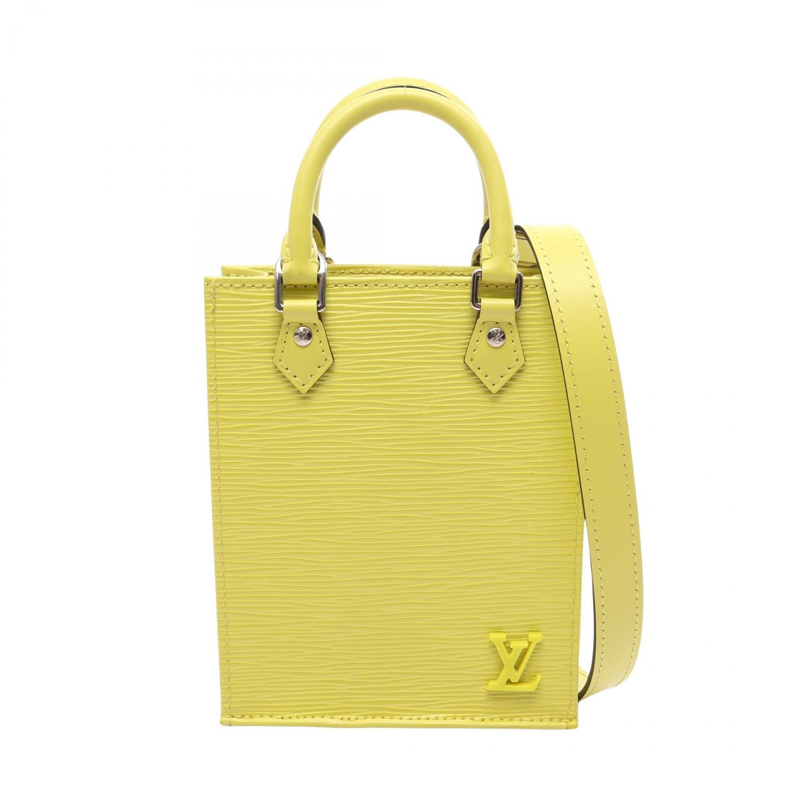 ルイ・ヴィトン LOUIS VUITTON ハンドバッグ プティット サックプラ 2WAY M80169 ジョーヌセドラ レザー プティット・サックプラ レディース Used A