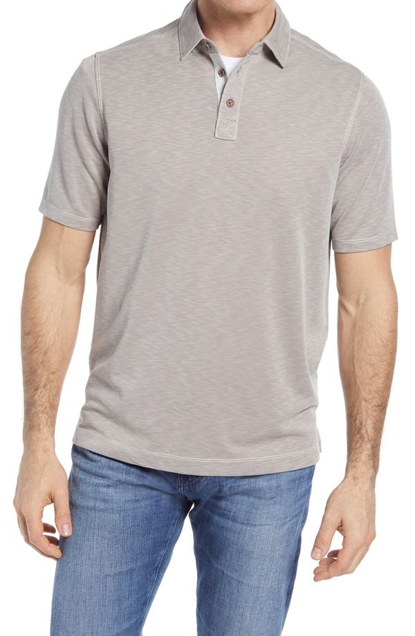 ジョンストンアンドマーフィー メンズ トップス ポロシャツ ニット Johnston Murphy Short Sleeve Slub Knit Polo Sand サンド