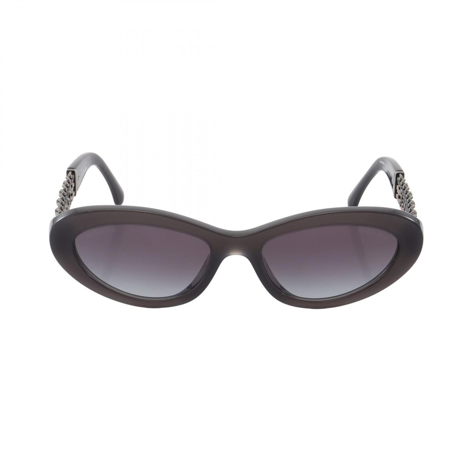 シャネル CHANEL サングラス ロゴ チェーン グラデーションレンズ 5538-Q-A レザー ロゴ サングラス レディース Used A