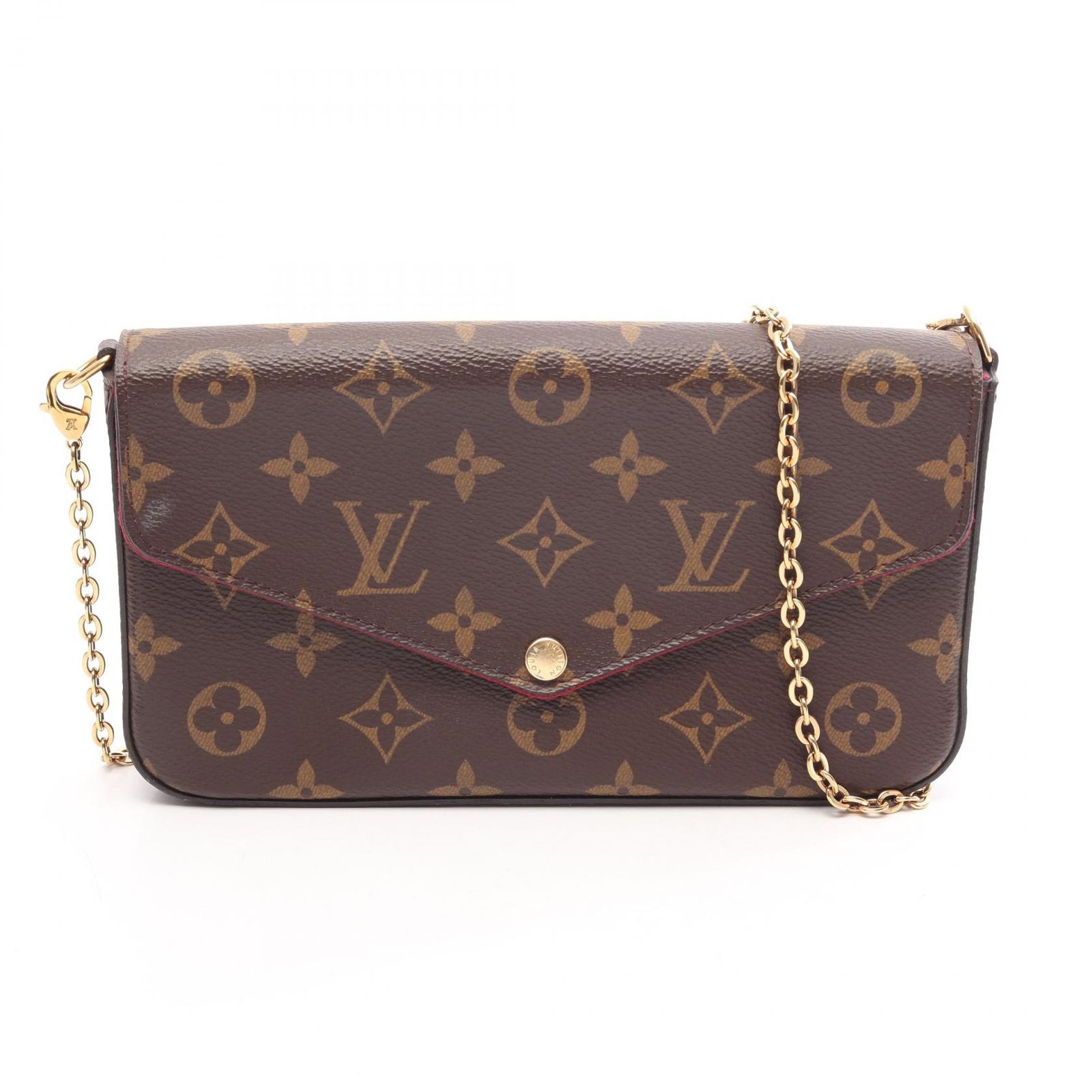 ルイ・ヴィトン LOUIS VUITTON ショルダーバッグ ポシェット フェリシー モノグラム フューシャ M61276 フューシャ PVCコーティングキャンバス レザー ポシェット・フェリシー