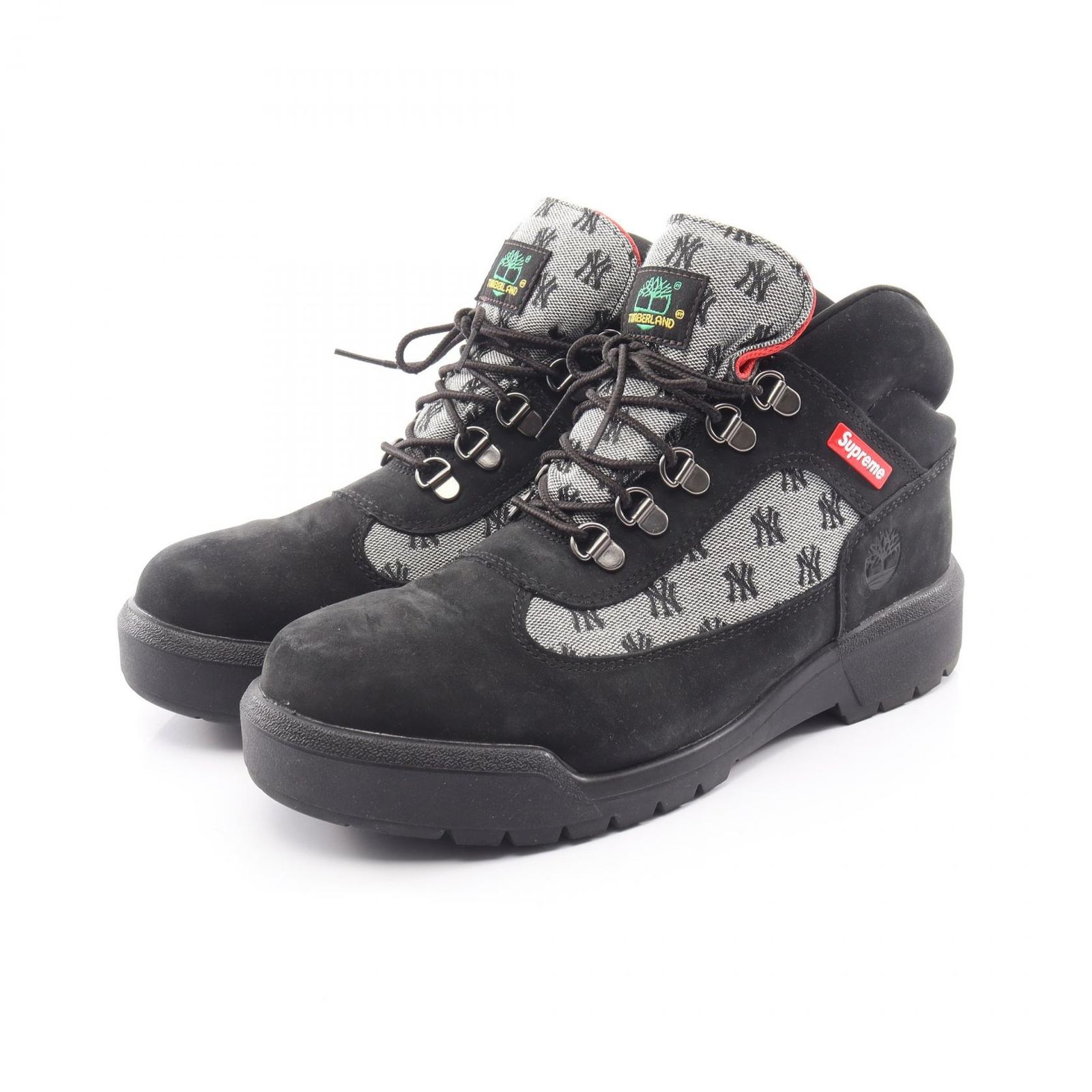 シュプリーム Supreme ブーツ Supreme × Timberland × New York Yankees Field Boot スウェード キャンバス ×Timberland ブーツ メンズ Used A