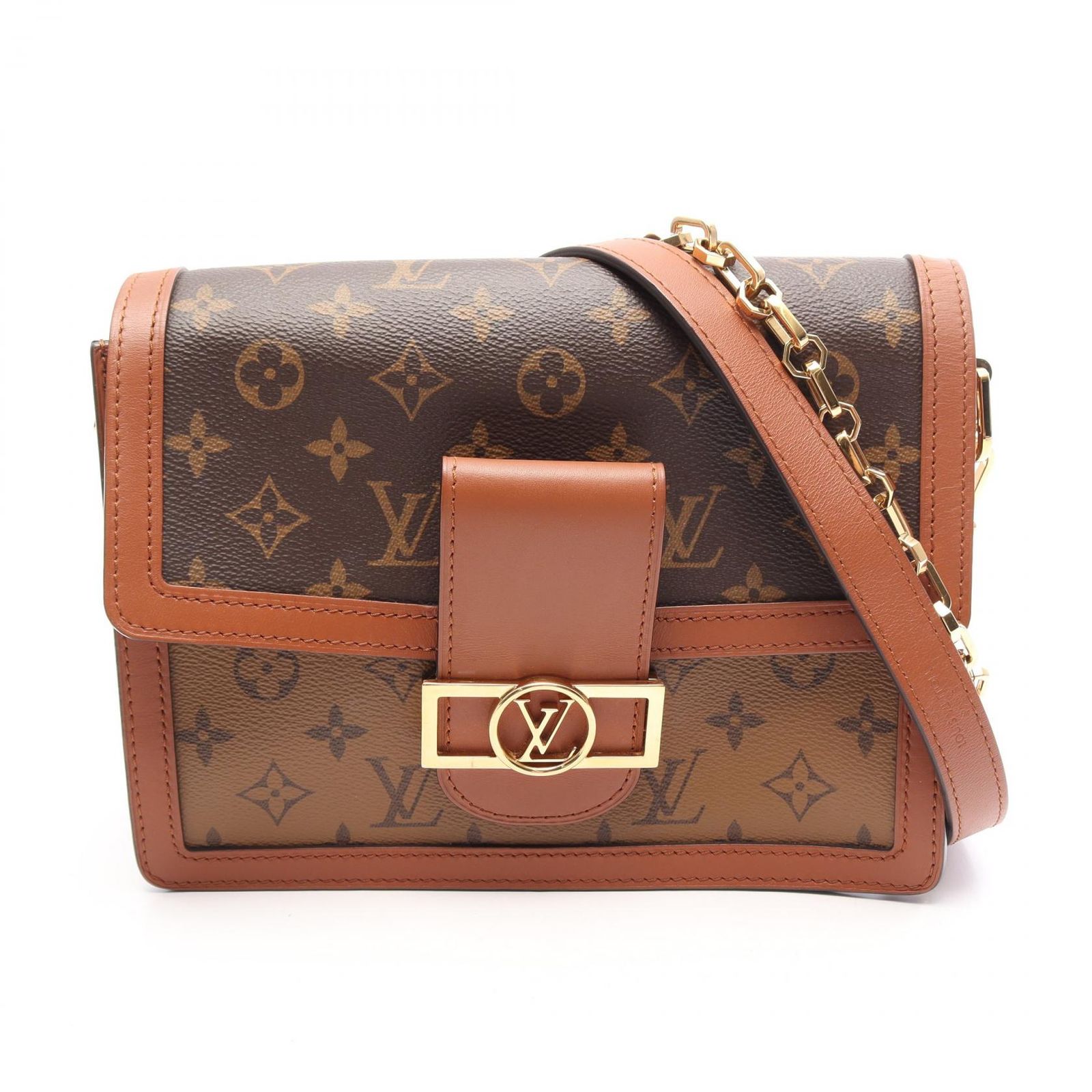 ルイ・ヴィトン LOUIS VUITTON ショルダーバッグ ドーフィーヌMM 2WAY M45958 PVCコーティングキャンバス レザー ドーフィーヌMM レディース Used B