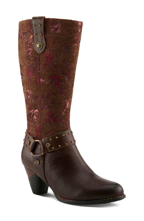 スプリングステップ レディース シューズ ブーツ・レインブーツ LArtiste by Spring Step Wyoming Knee High Boot Brown Multi ブラウン