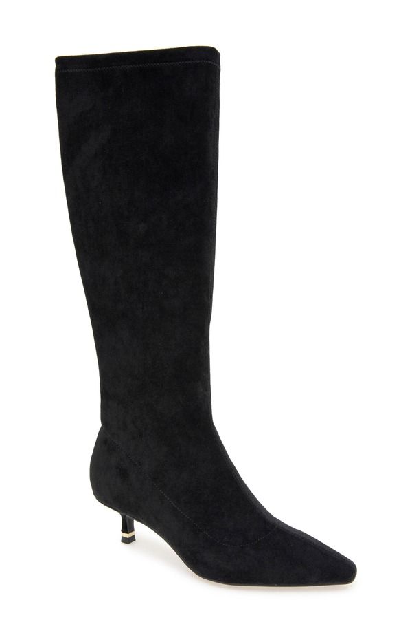 ケネスコール レディース シューズ ブーツ・レインブーツ Kenneth Cole Meridith Knee High Boot Black Microsuede ブラック