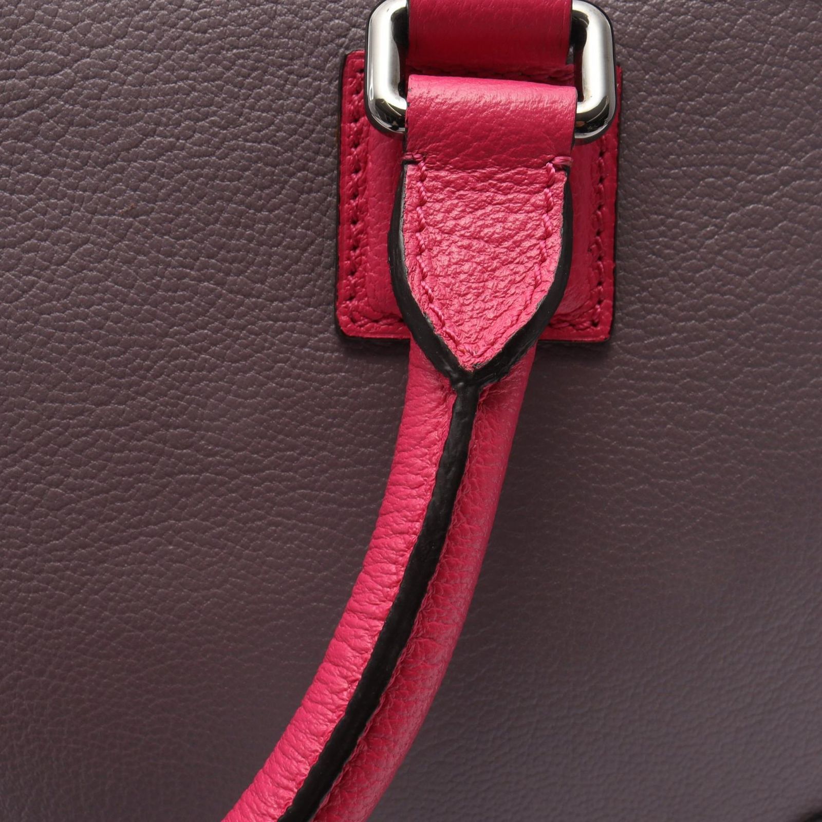 ロエベ LOEWE ハンドバッグ アマソナ36 パープル/ピンク レザー アマソナ 36 レディース Used B