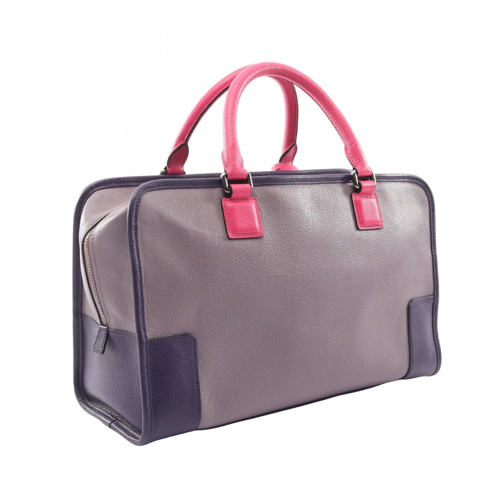 ロエベ LOEWE ハンドバッグ アマソナ36 パープル/ピンク レザー アマソナ 36 レディース Used B