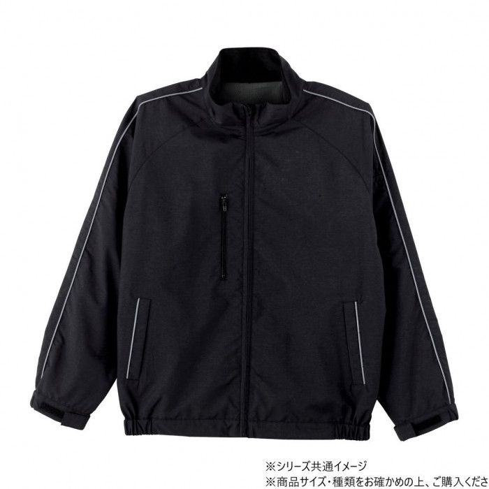 撥水加工で急な天候の変化にも対応 桑和 3300 カラーブルゾン 6Lサイズ ブラック(4) 超撥水加工 ポリエステル100%