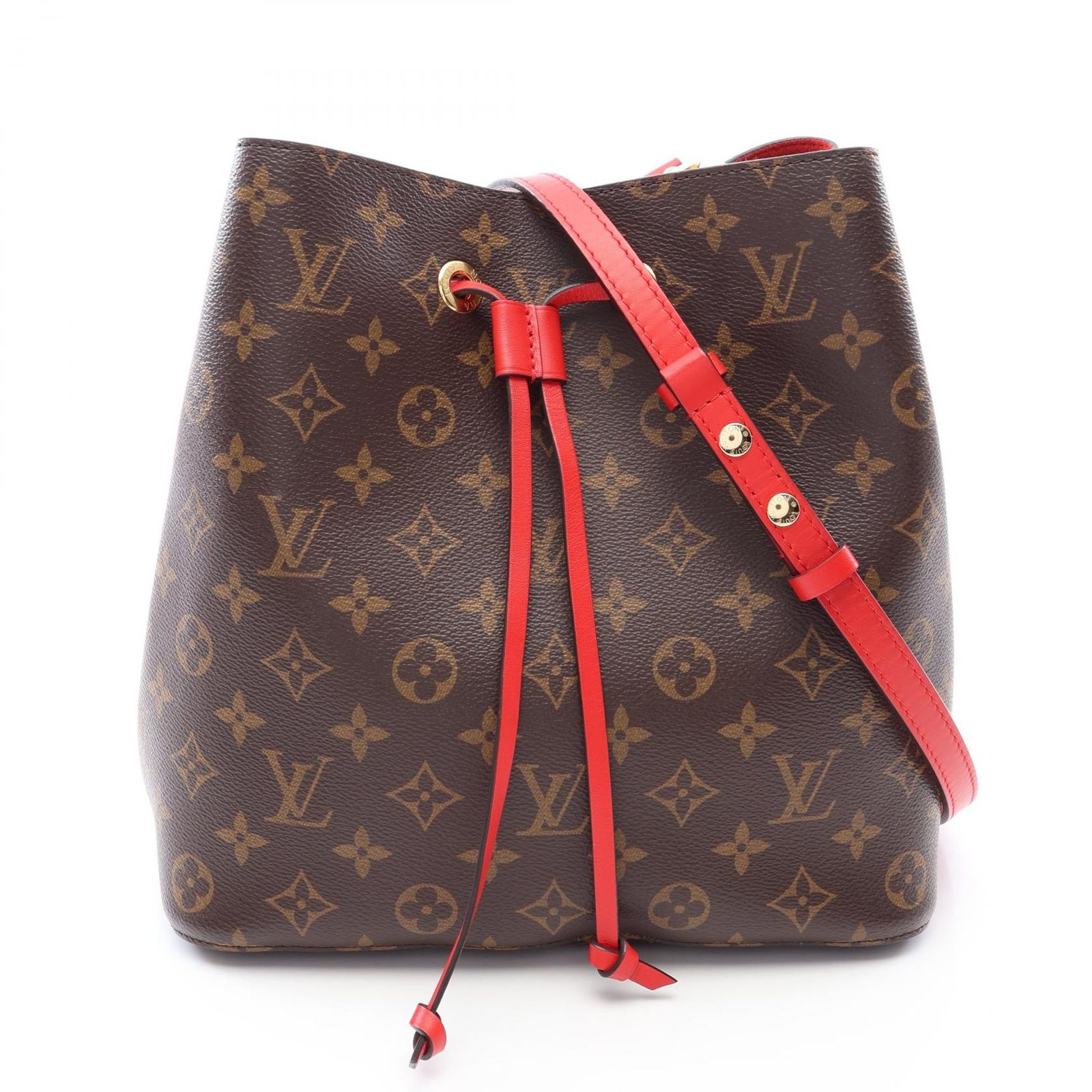 ルイ・ヴィトン LOUIS VUITTON ショルダーバッグ ネオノエ M44021 コクリコ PVCコーティングキャンバス レザー ネオノエ レディース Used A