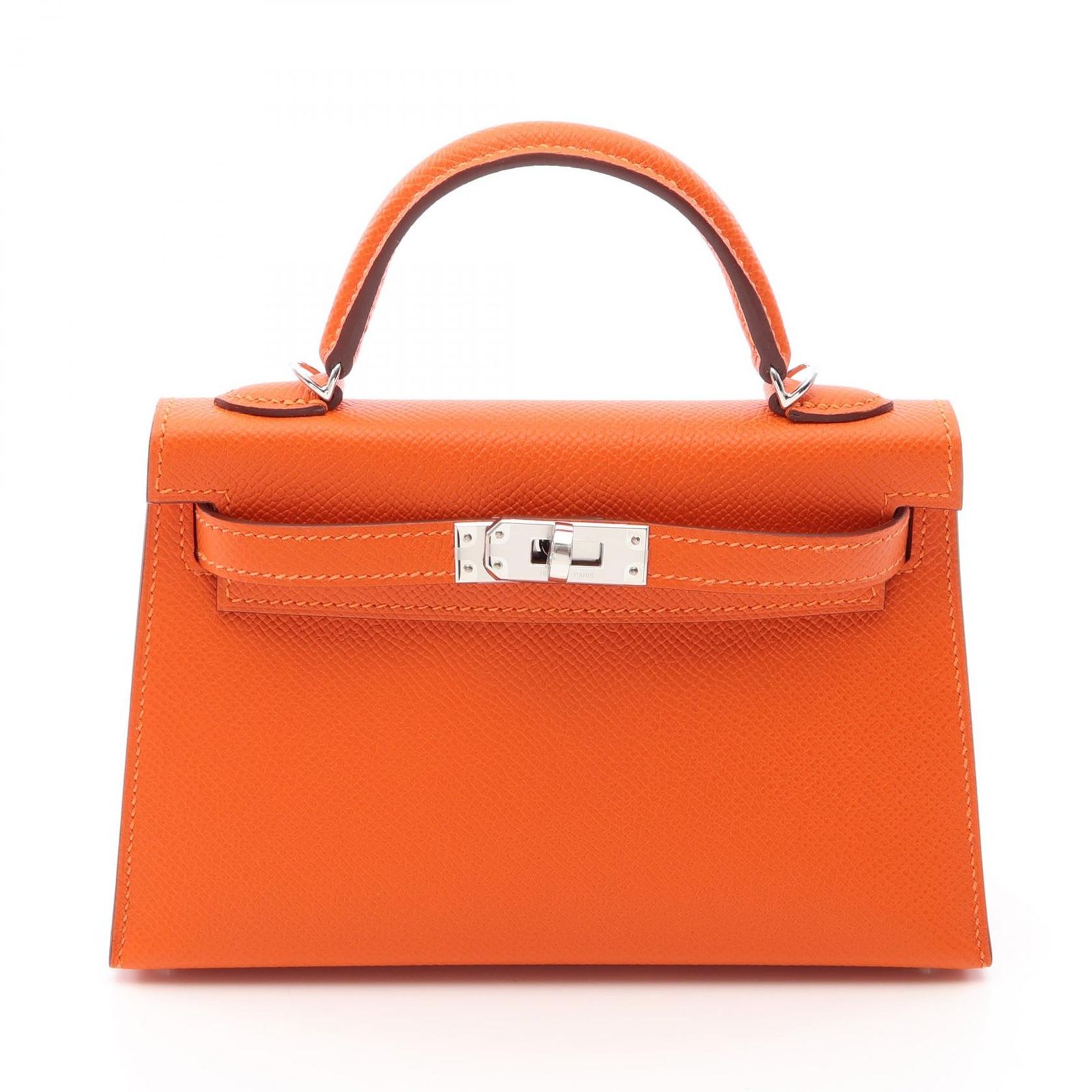 エルメス HERMES ハンドバッグ ミニケリー2 2WAY オレンジポピー レザー ミニケリー2 オレンジポピー レディース 未使用