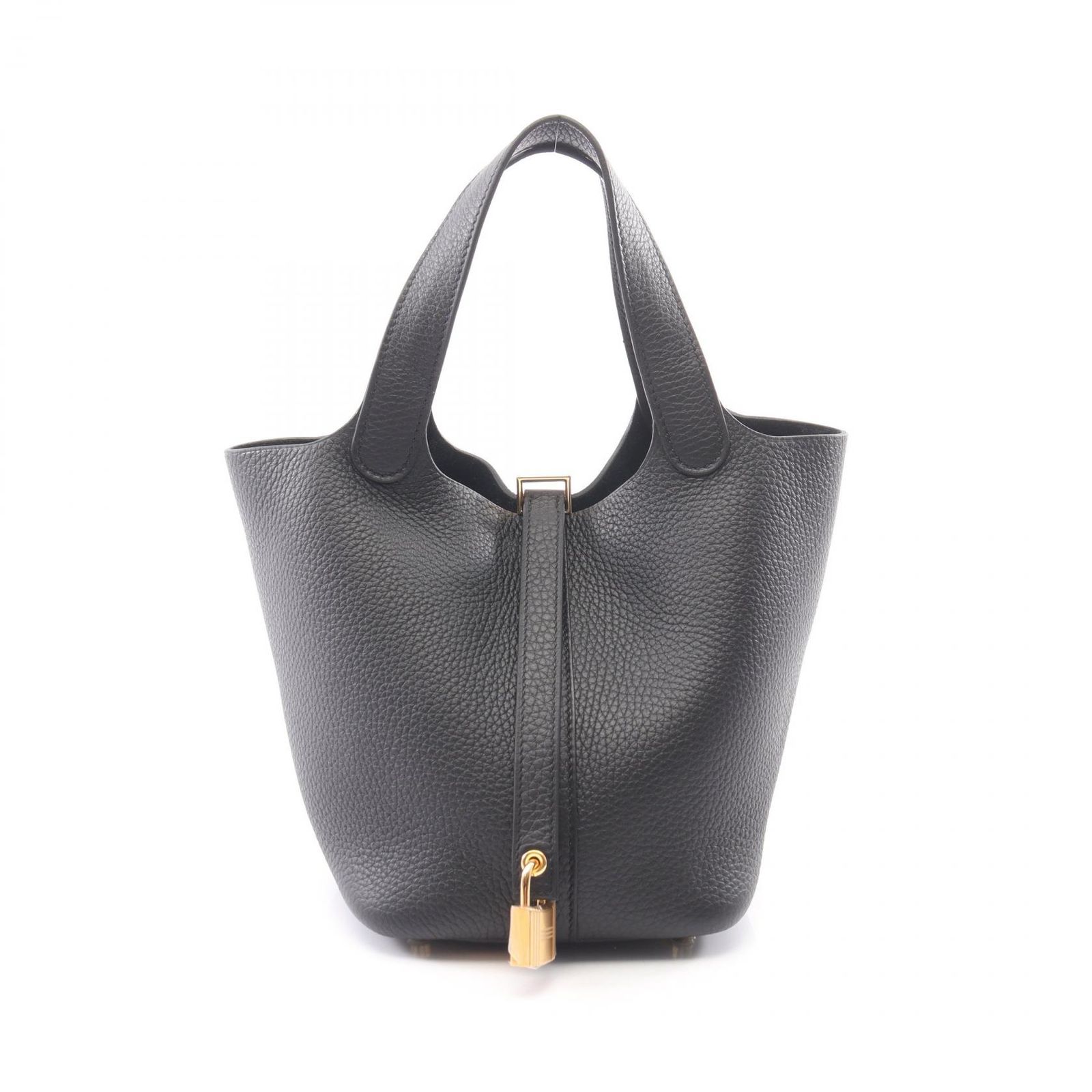 エルメス HERMES ハンドバッグ ピコタンロックPM ブラック レザー ピコタンロックPM ブラック レディース 未使用