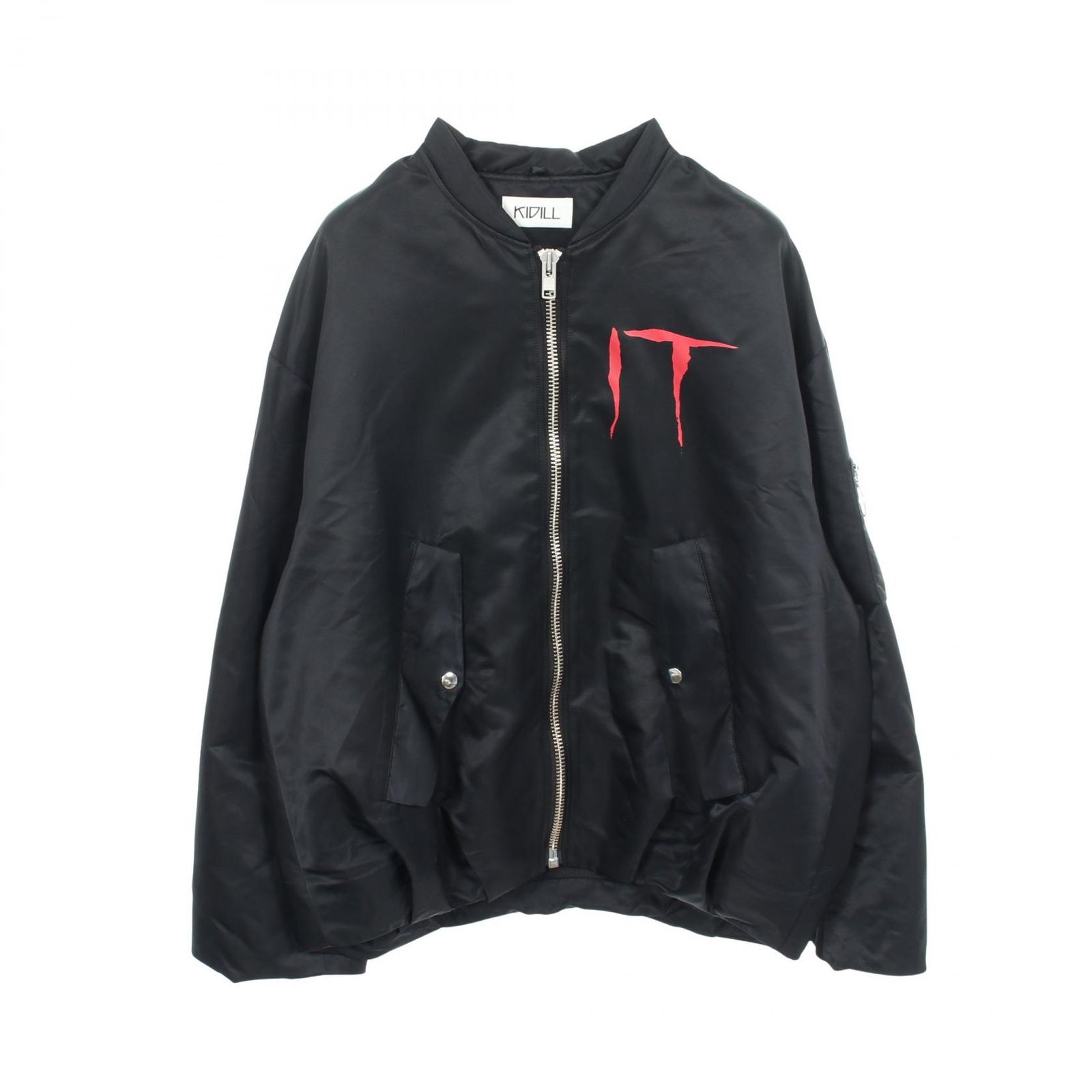 キディル KIDILL IT プリント ブルゾン ナイロン ジャケット メンズ Used A