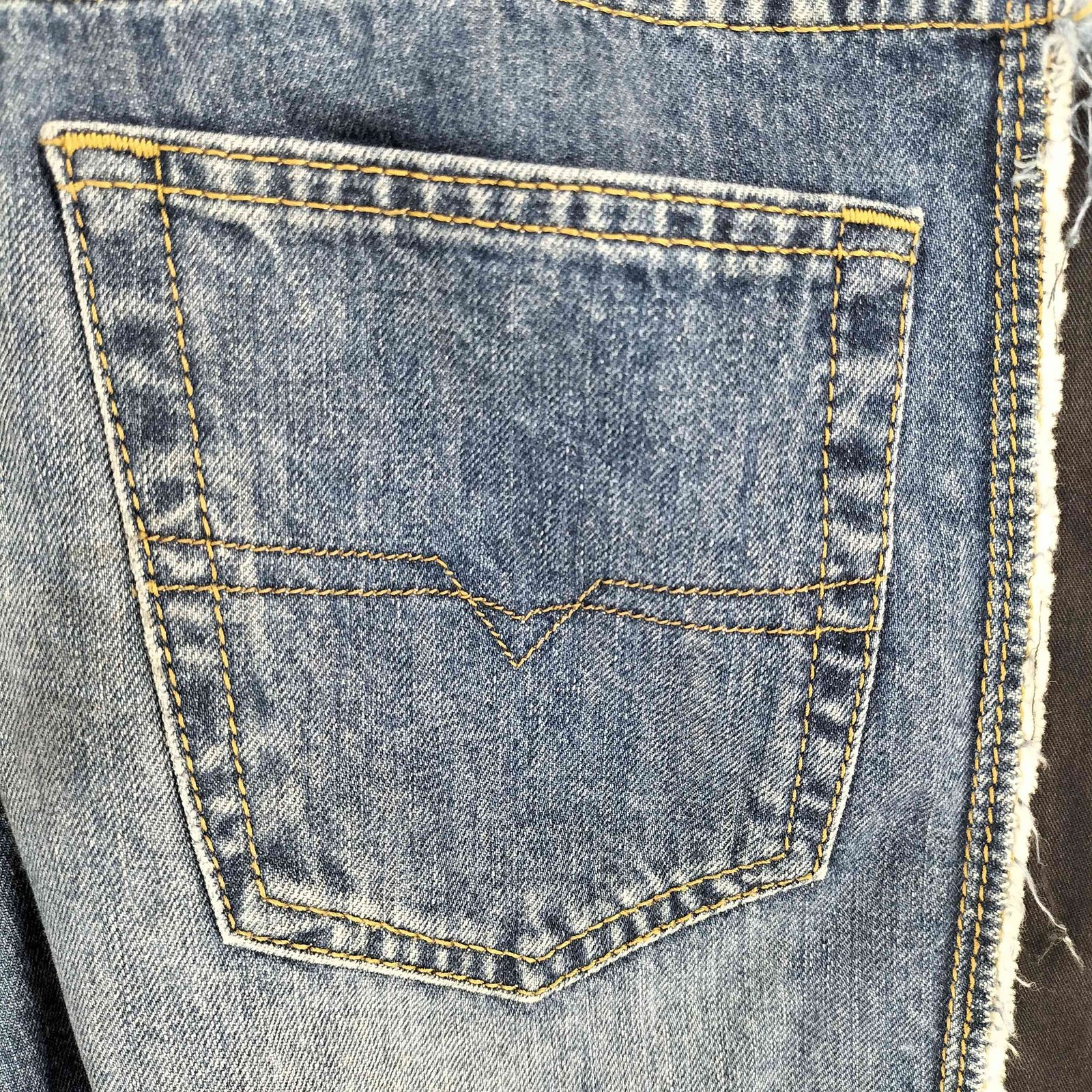 ディーゼル DIESEL ワイドレッグ サイドライン デニムパンツ 