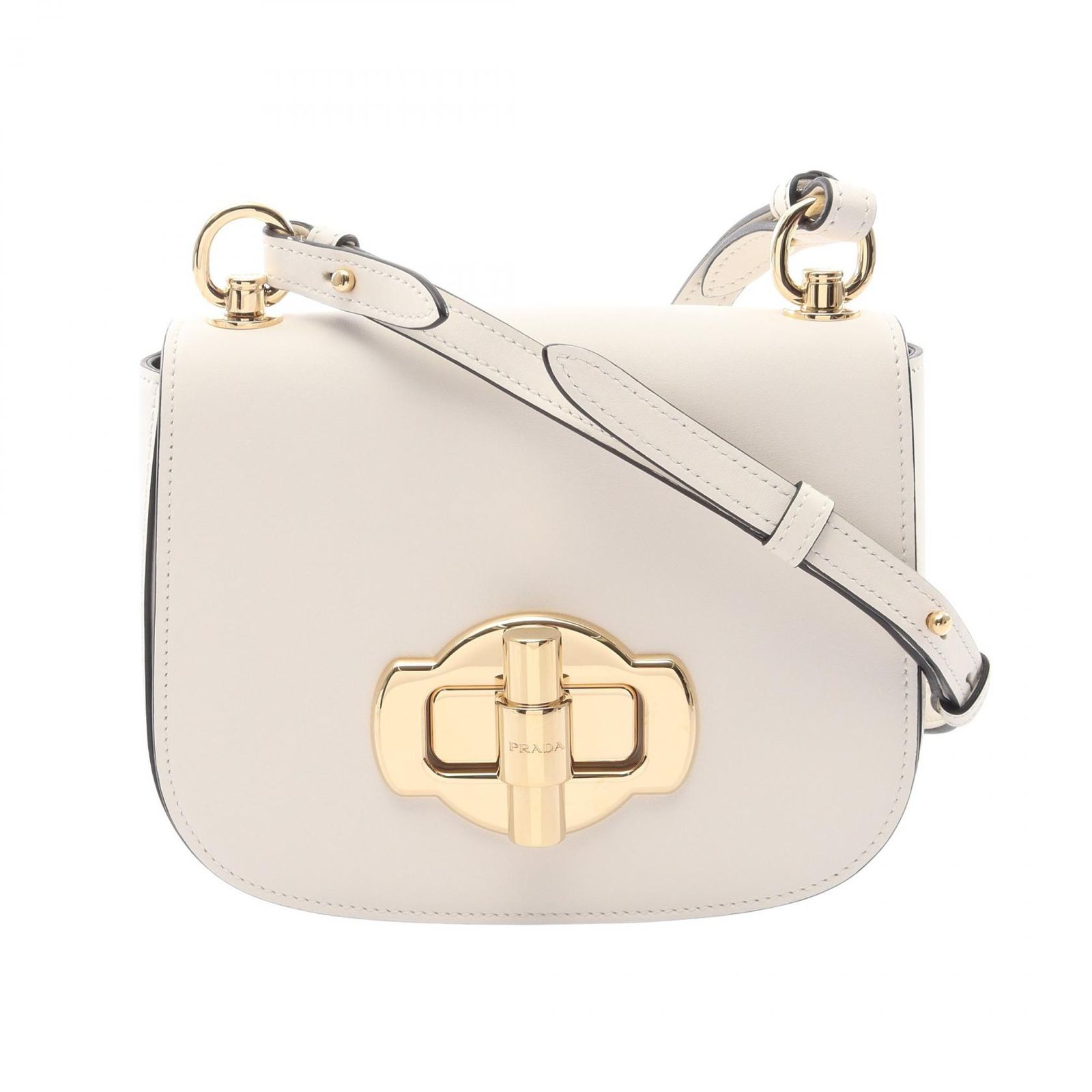 プラダ PRADA ショルダーバッグ CITY CALF ホワイト レザー ショルダーバッグ レディース Used A 87,340円