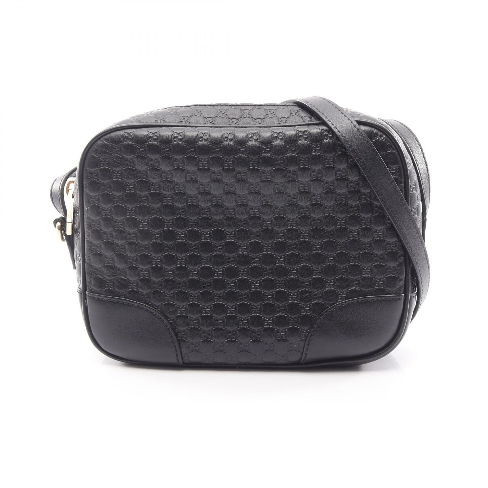 グッチ GUCCI ショルダーバッグ ブリー マイクログッチシマ 449413 ブラック レザー マイクログッチシマ ショルダーバッグ レディース Used A