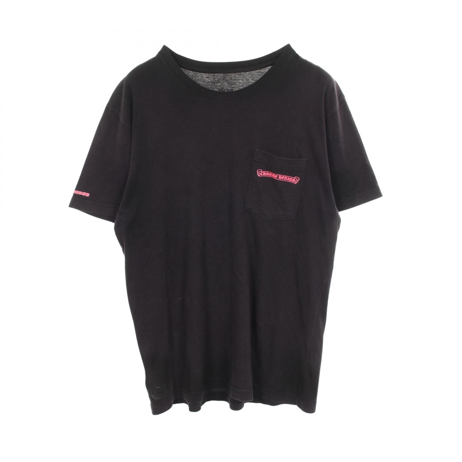 クロムハーツ CHROME HEARTS 半袖Tシャツ バックロゴ ポケット付き コットン Tシャツ メンズ Used B