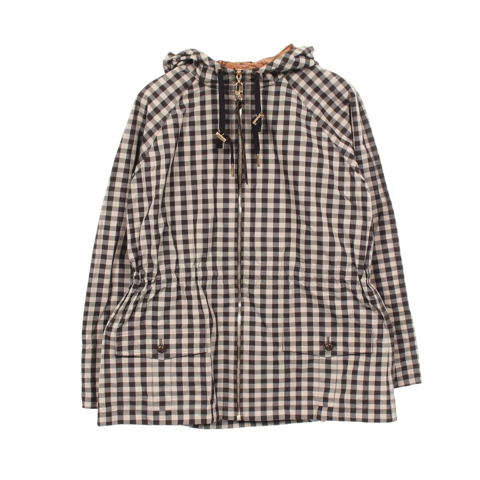ルイ・ヴィトン LOUIS VUITTON ナイロンジャケット モノグラム ギンガムチェック フード付き RW251WD RAG FSOW48 ナイロン ブルゾン レディース 未使用 184,400円
