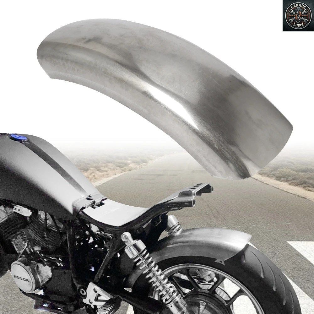 6.1インチ FLAT SHORT MOTORCYCLE REAR FENDER MUDGUARD HARLEY CHOPPER HONDA