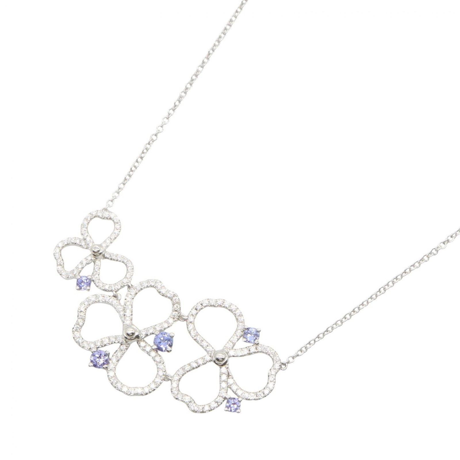 TIFFANY&CO ティファニー ペーパーフラワー ダイヤ タンザナイト ネックレス ネックレス