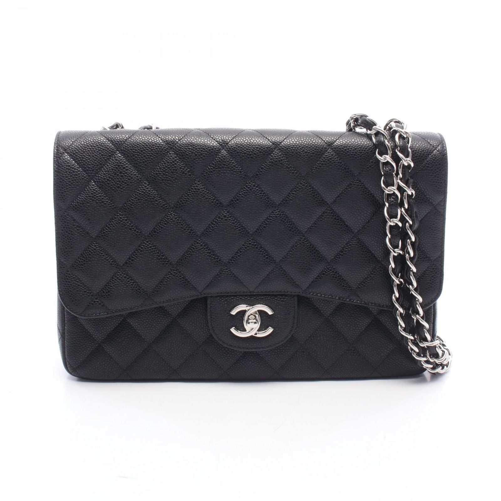 CHANEL シャネル デカマトラッセ30 シングルフラップ ショルダーバッグ 440,320円
