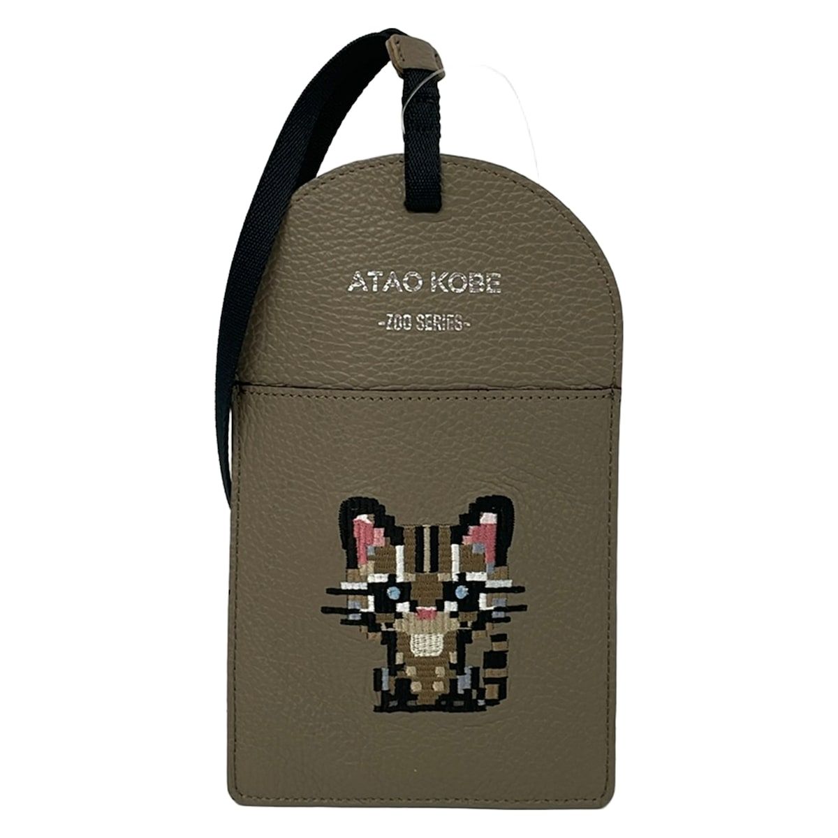 ATAO(アタオ) ショルダーバッグ - ダークブラウン×黒×マルチ スマホポシェット/刺繍/ZOO SERIES レザー 14,910円