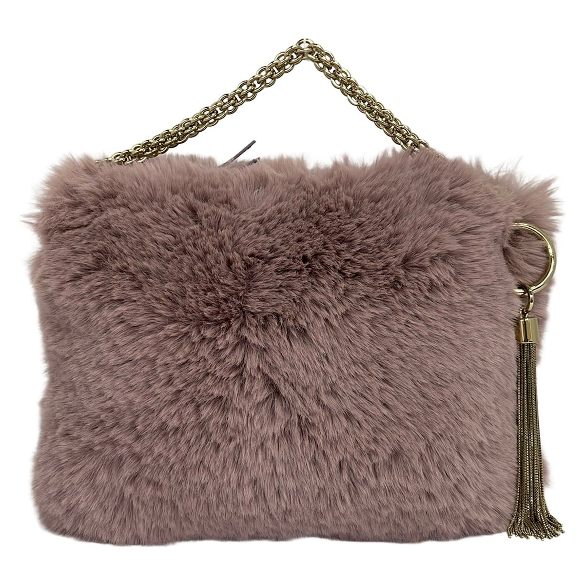 JIMMY CHOO(ジミーチュウ) ハンドバッグ美品 - パープル ファー 18,864円