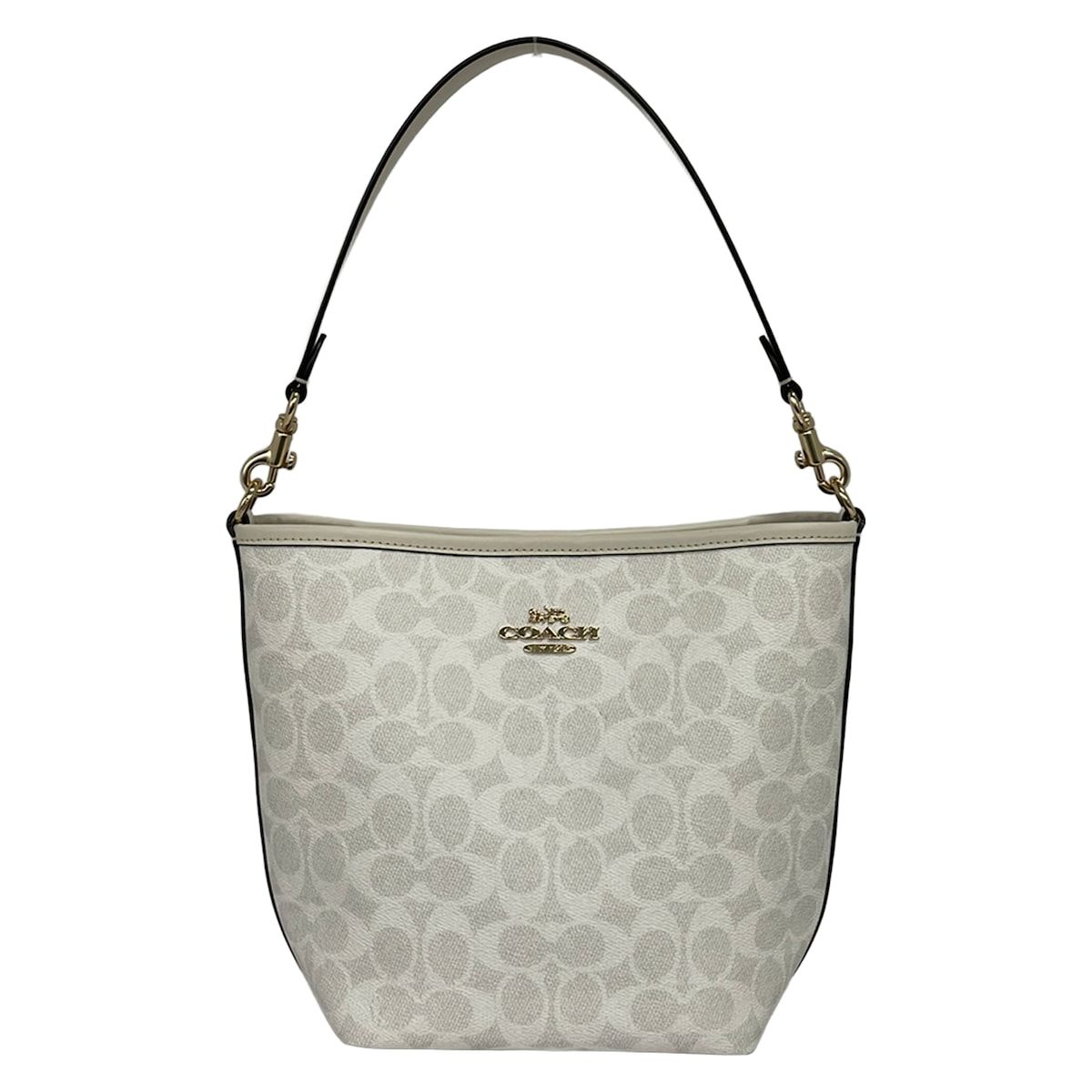 COACH (코치) 숄더백 굿 컨디션 시티 버킷백 CT800 화이트 가죽