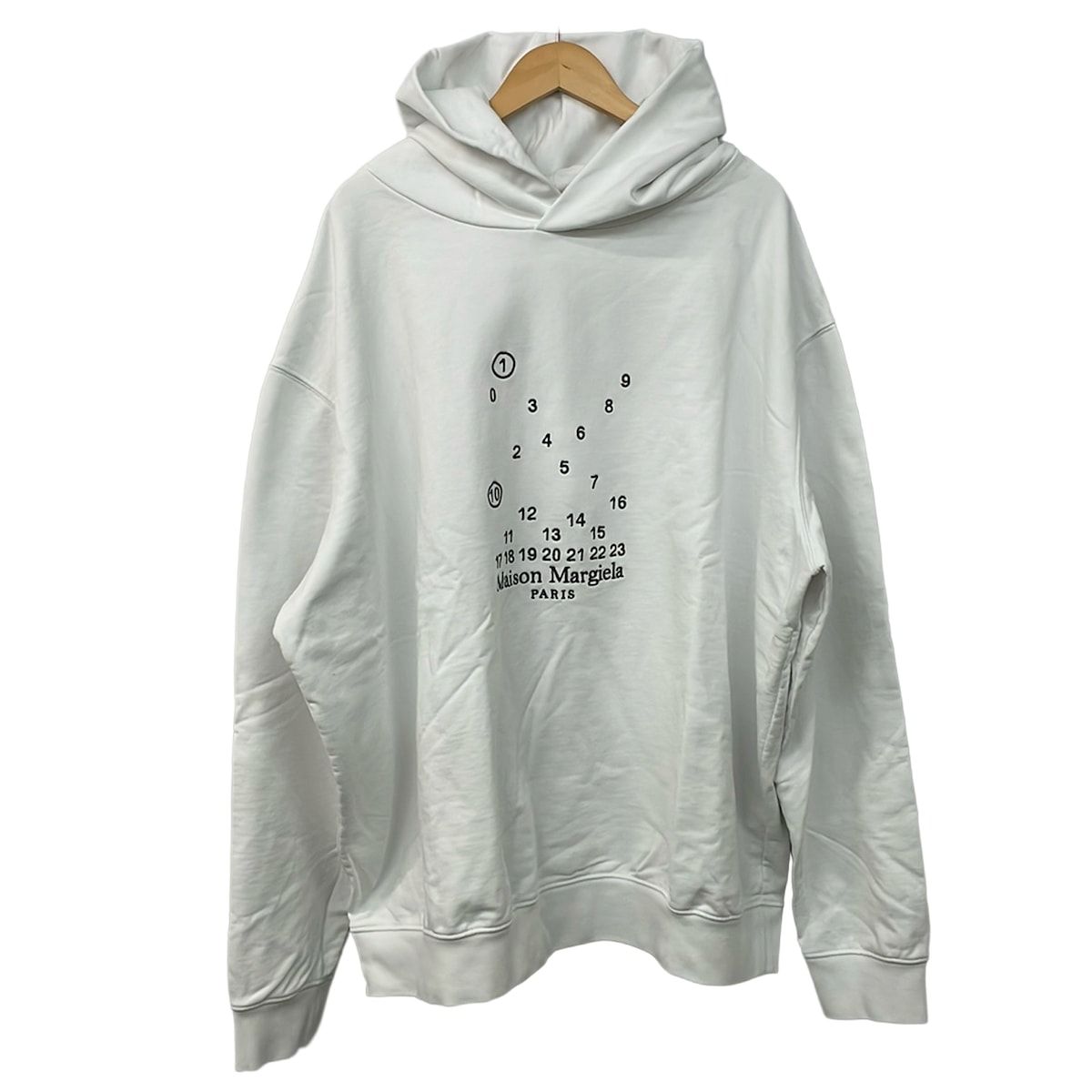 Maison Margiela(メゾンマルジェラ) パーカー サイズXXL XL メンズ美品 - S50GU0202 S25505 白×黒