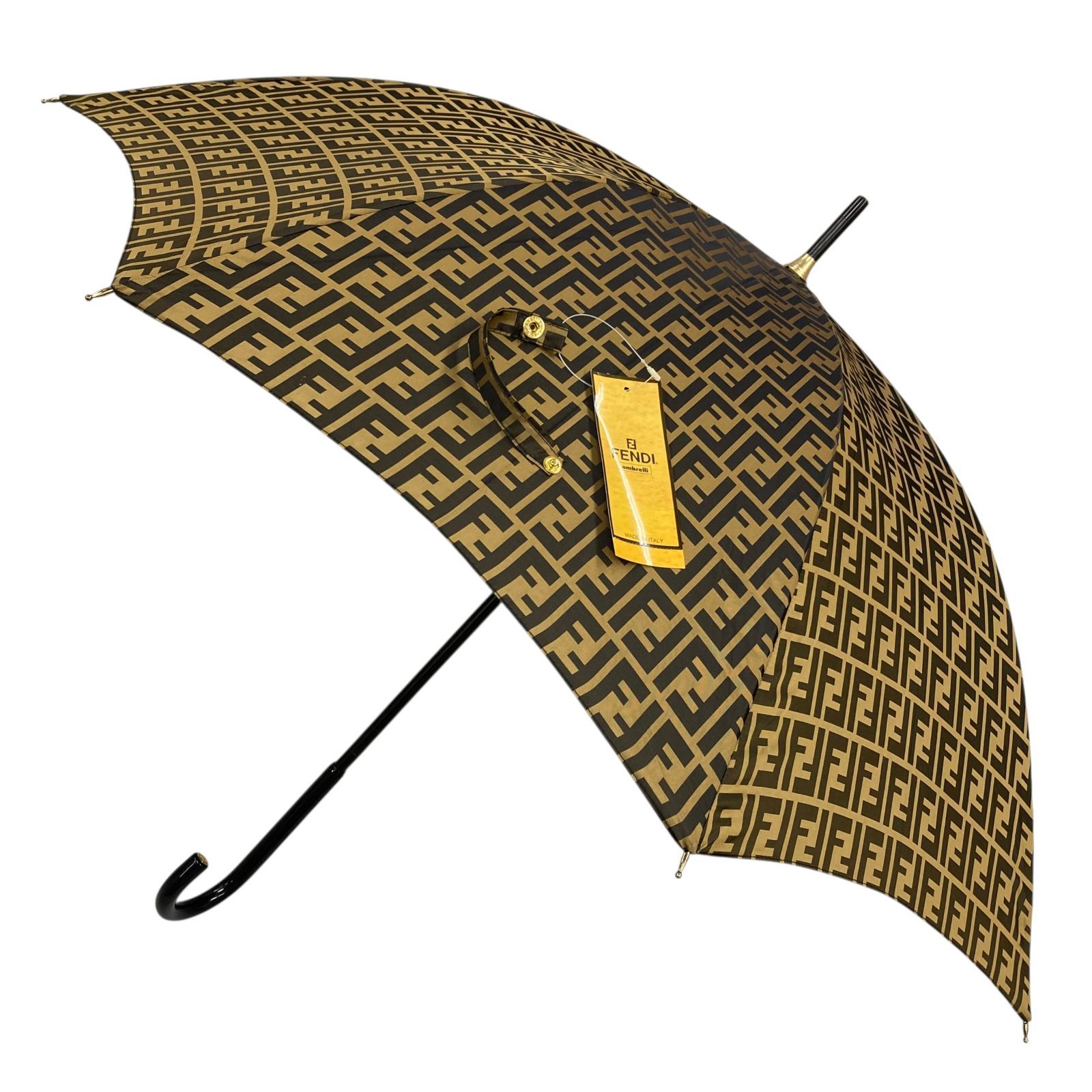 未使用品【フェンディ】本物 FENDI 傘 ズッカ柄 FF模様 全長86cm 雨傘 アンブレラ 雨具 長傘 メンズ レディース イタリア製 22,630円