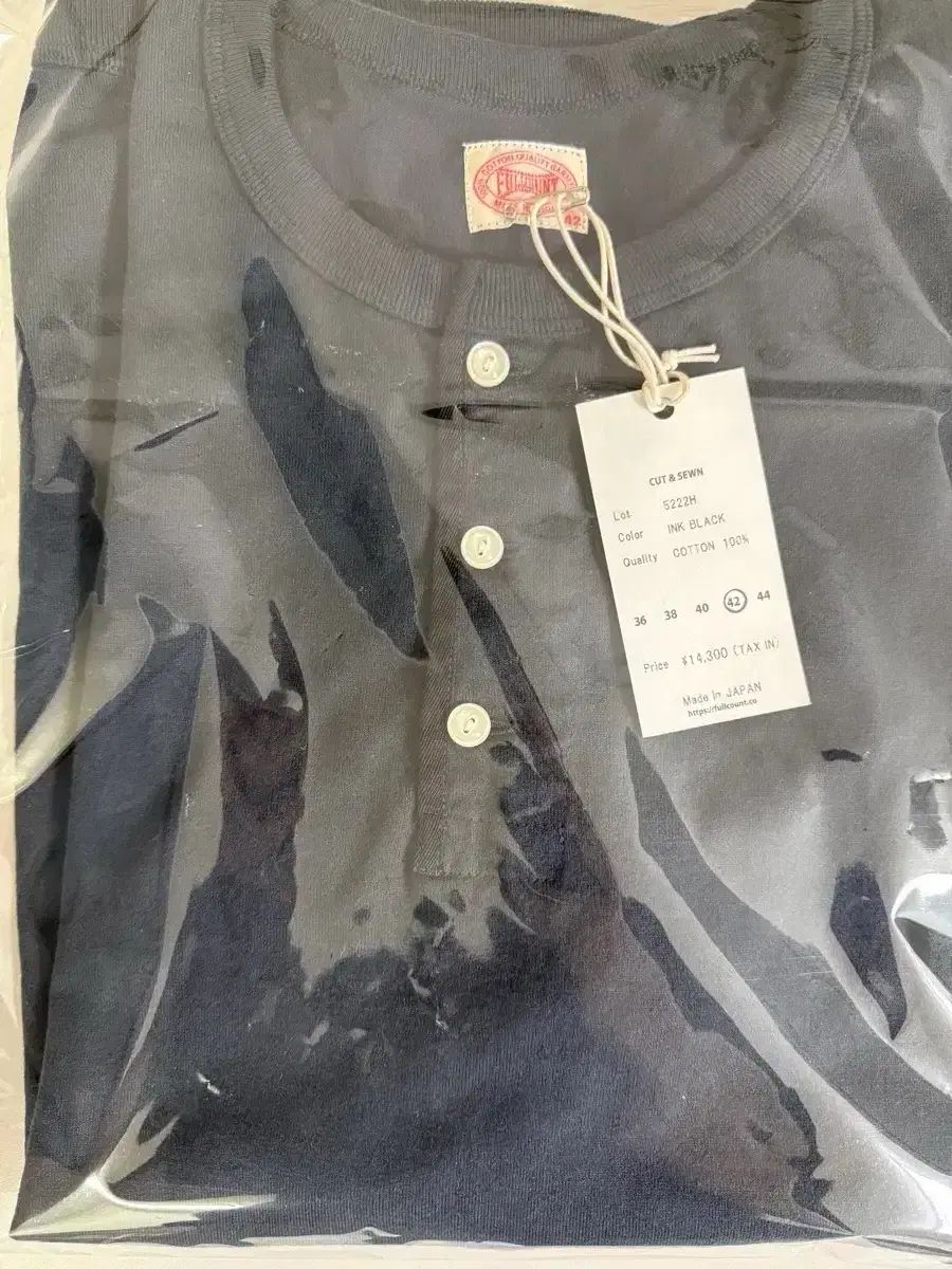 FULLCOUNT 5222H ヘンリーネック 半袖 42サイズ 新品 20,968円