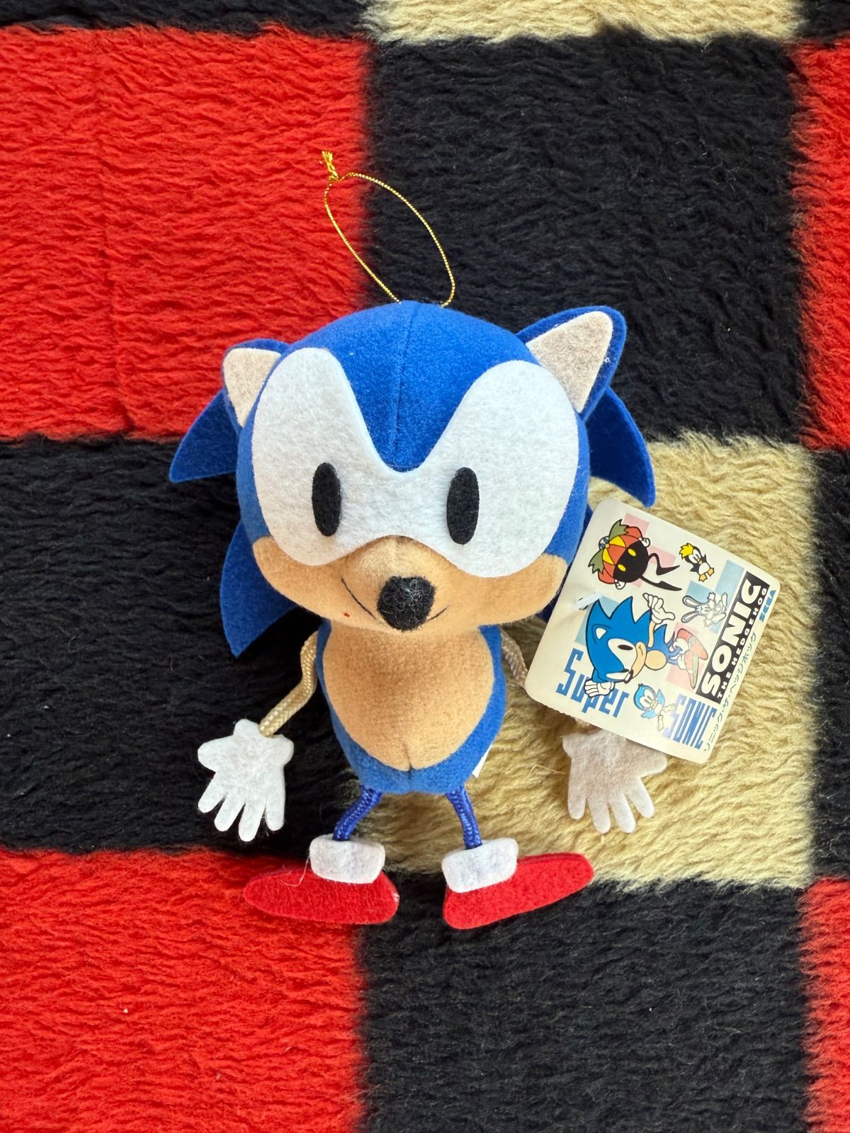 セガ　ソニック・ザ・ヘッジホッグ　ぬいぐるみ　1990年代　初期　景品　非売品