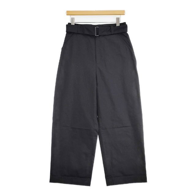 MARGARET HOWELL LIGHT COTTON LINEN TWILL 578-2143030 ベルト付き パンツ ブラック レディース マーガレットハウエル【中古】6-0722G∞ 6,083円