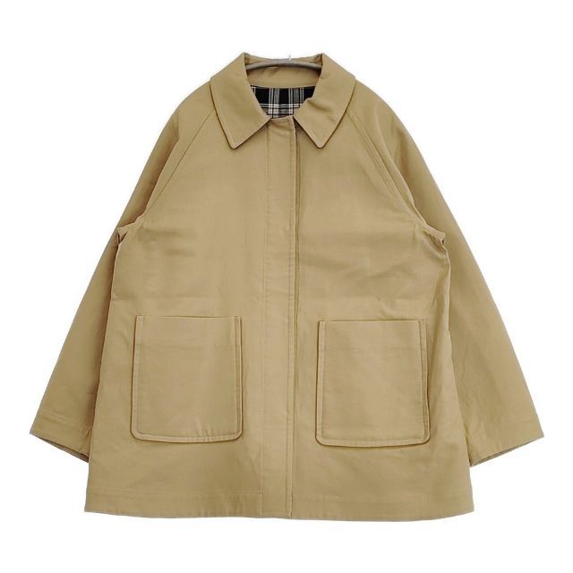 THE SHINZONE 19AMSCO60 リバーシブル コットン チェック ジャケット ベージュ レディース シンゾーン【中古】6-0722M∞