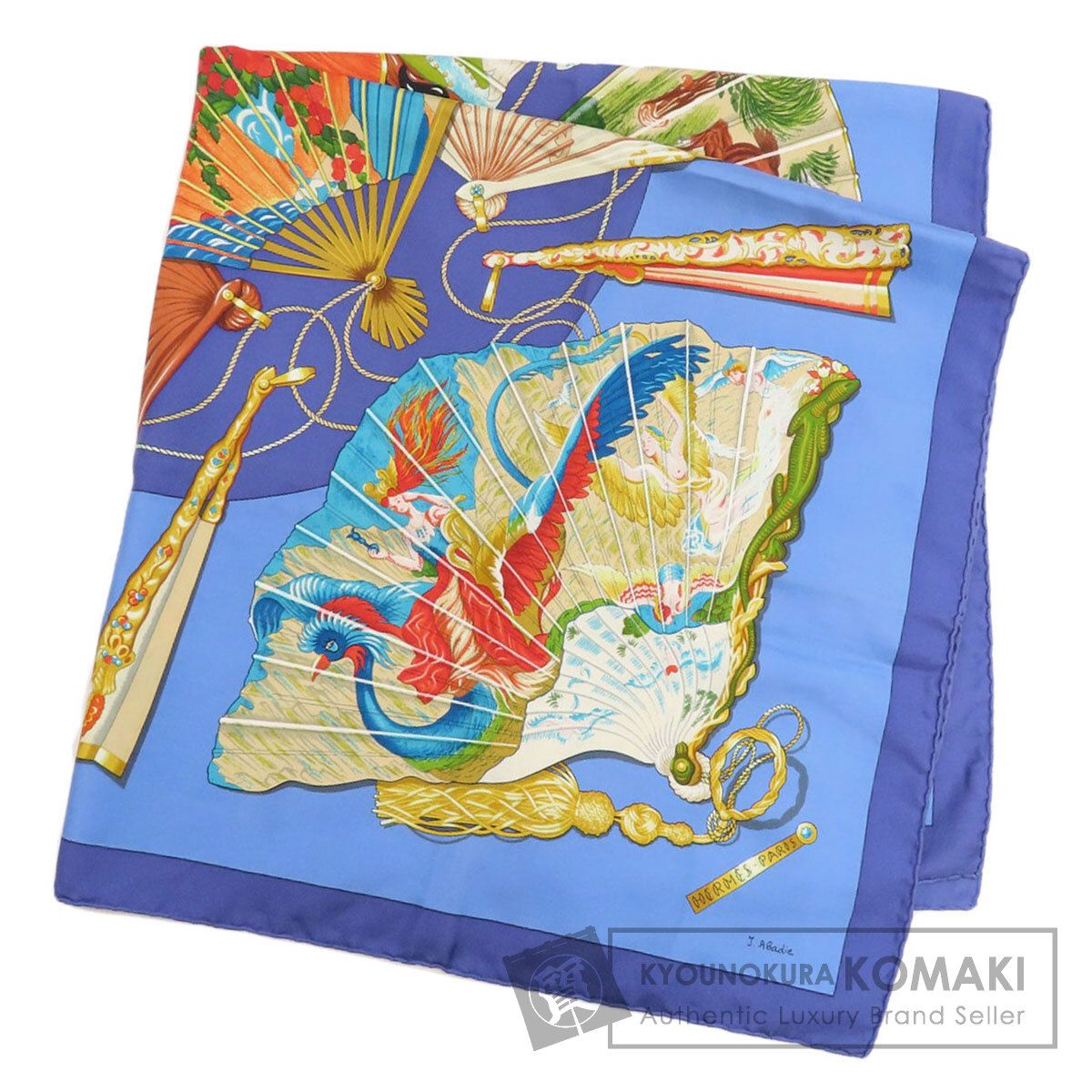 HERMES エルメス カレ90 魅惑のそよ風 スカーフ シルク レディース [中古]