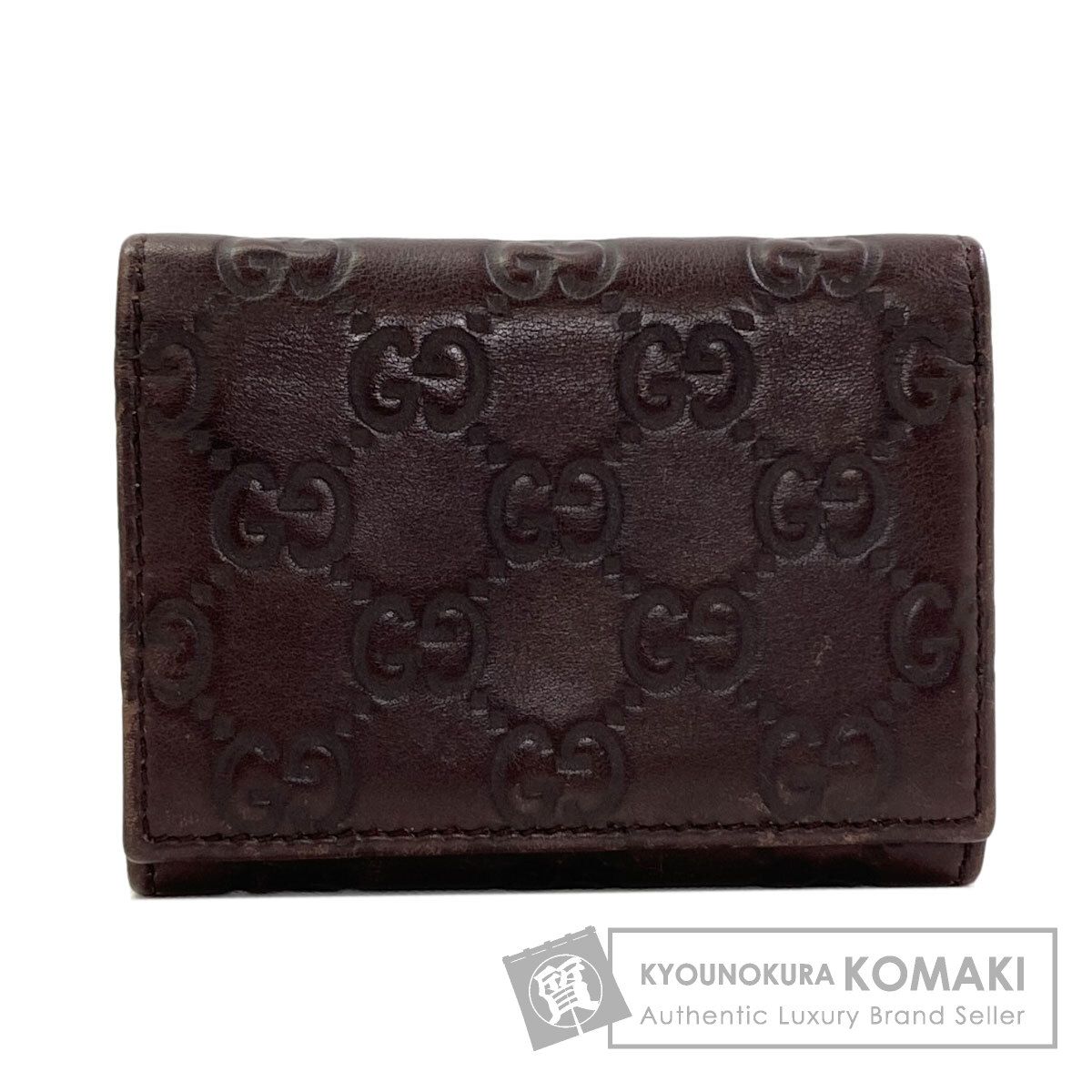 GUCCI グッチ 120965 GGシグネチャー シマ カードケース レザー レディース [中古]