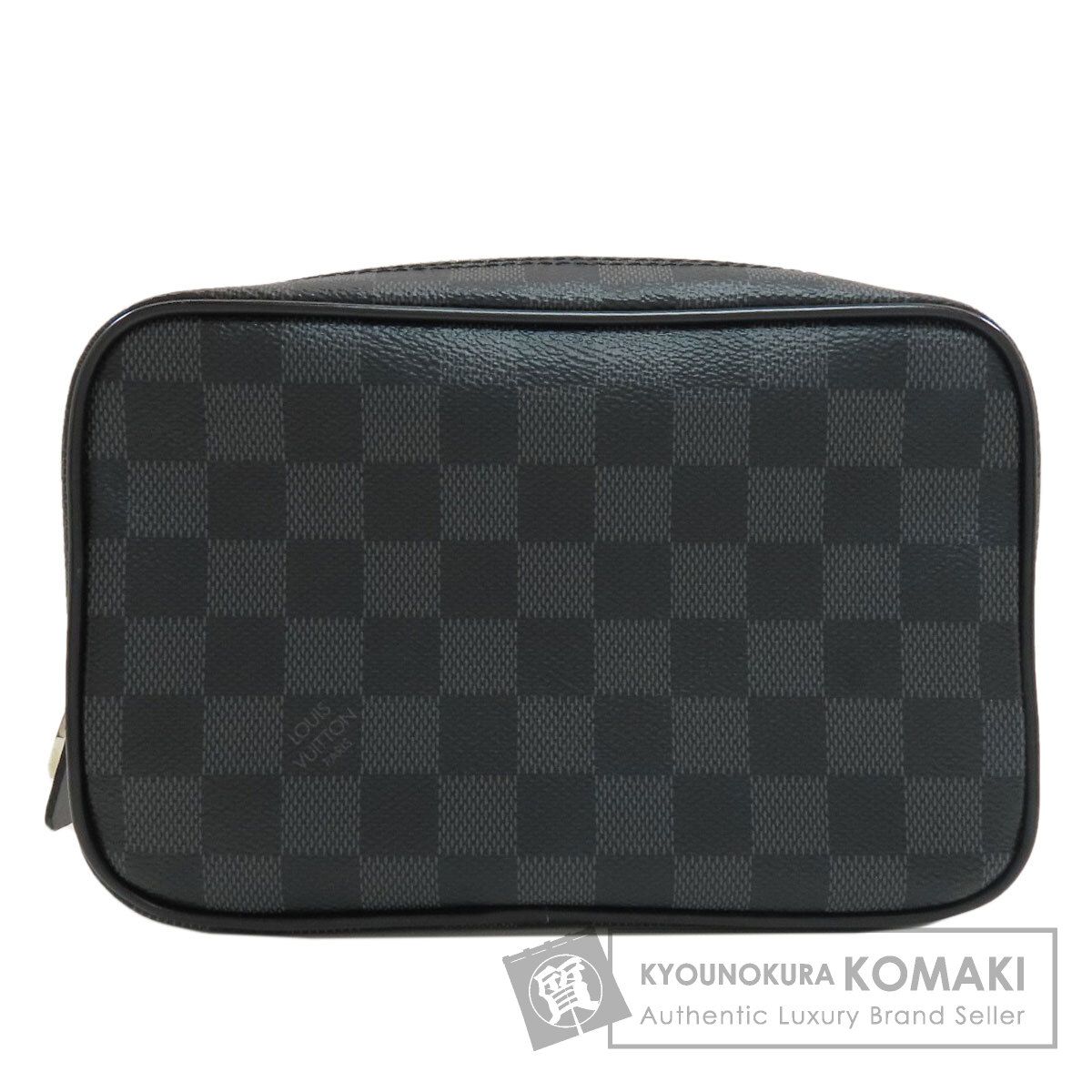 LOUIS VUITTON ルイヴィトン N47522 トゥルース・トワレPM 化粧ポーチ ダミエキャンバス メンズ [中古]