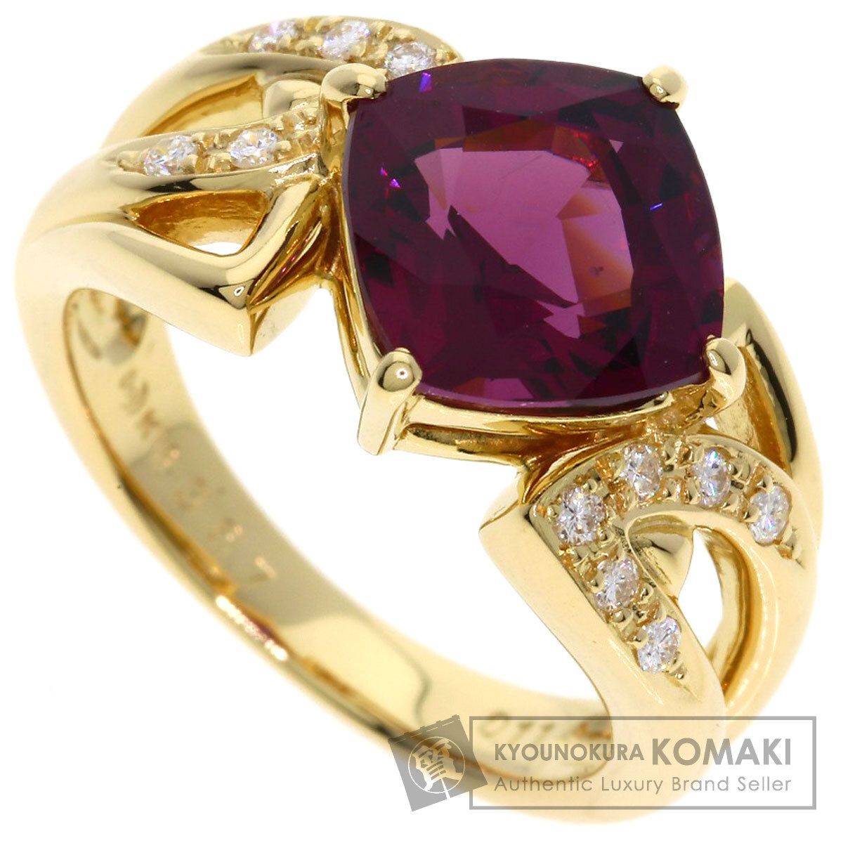 TASAKI タサキ ガーネット ダイヤモンド リング・指輪 K18YG レディース [中古]