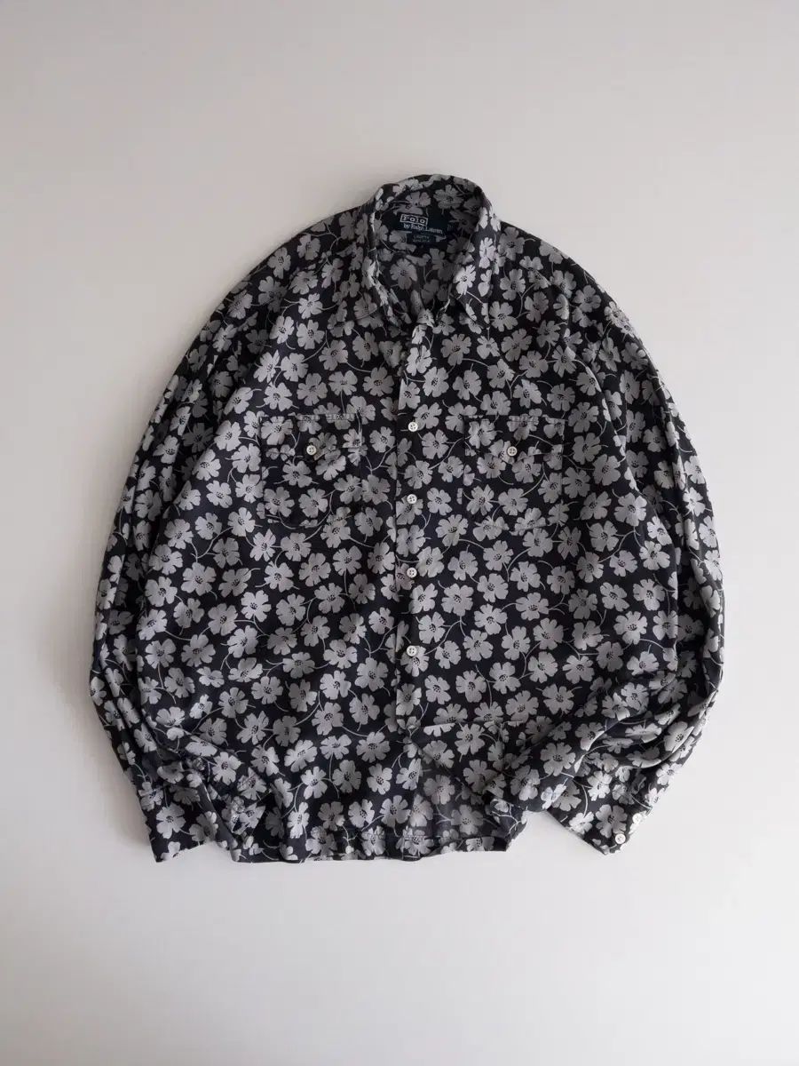 ポロラルフローレン フローラル シルク シャツ L 8,077円