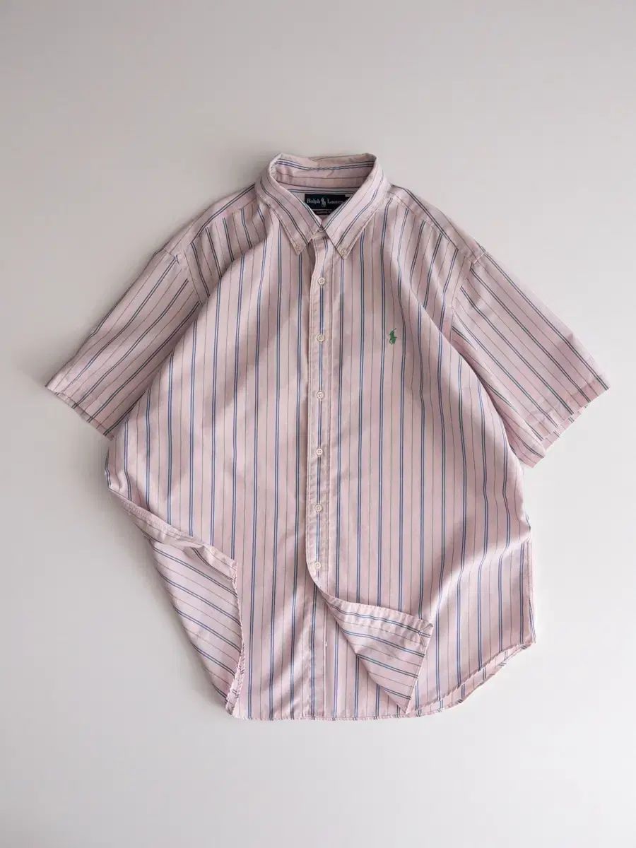 ポロラルフローレン ストライプ 半袖 シャツ XXL 6,030円
