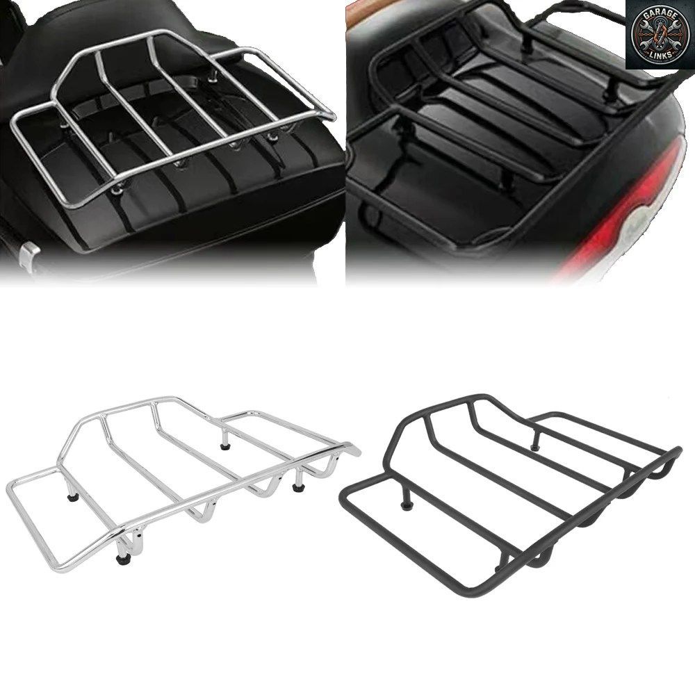 MOTORCYCLE TOUR PACK PACK TOP RACK TRUNK PAK HARLEY TOURING ROAD KING STREET GLIDE FLHR FLHX FLHT 1984-2018