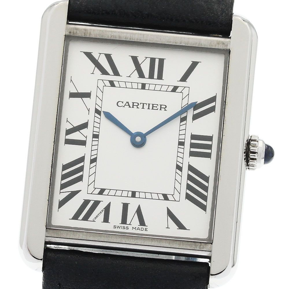 カルティエ CARTIER WSTA0028 タンクソロLM クォーツ メンズ 保証書付き_972678