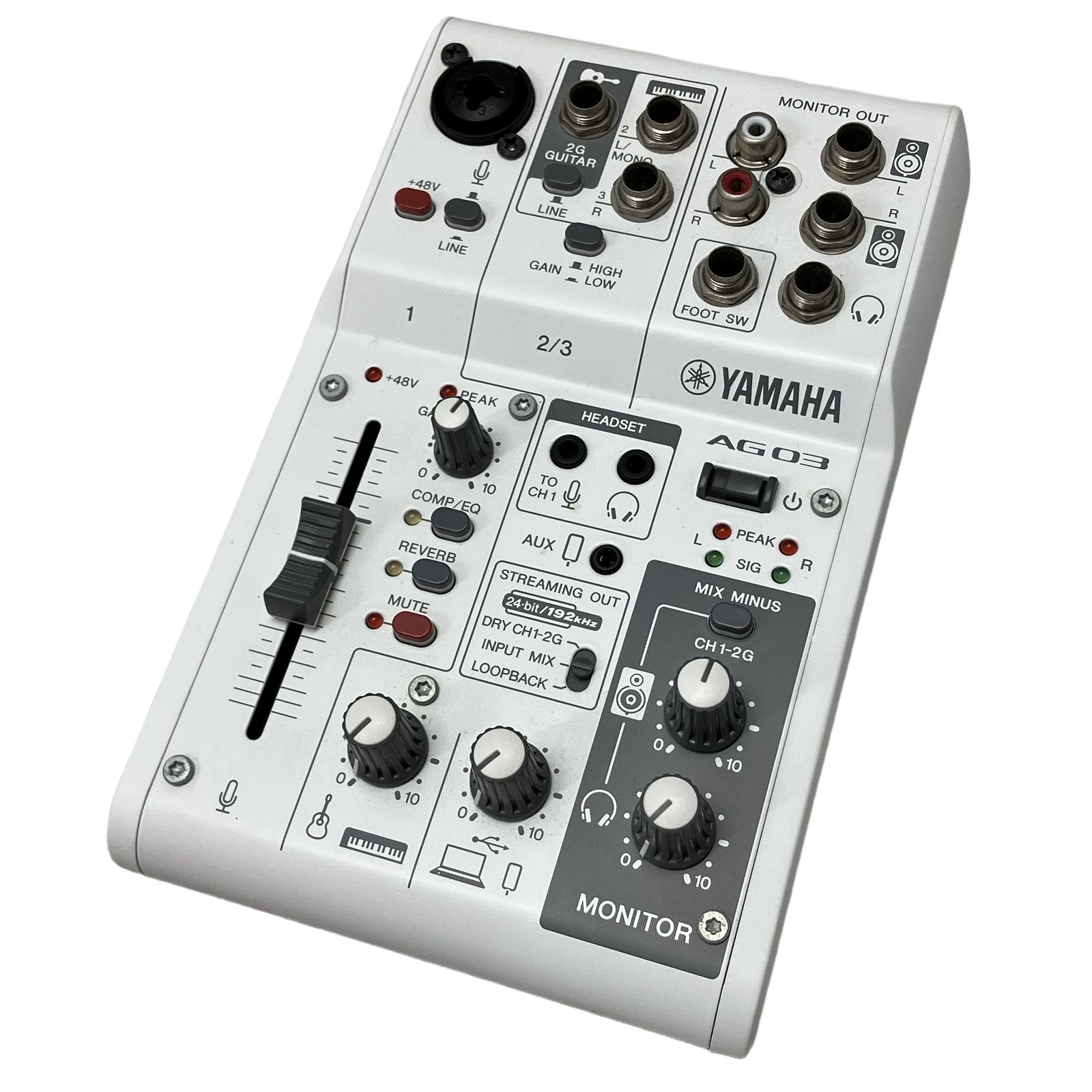 YAMAHA ヤマハ AG03 MK2 2022年製 ミキシングコンソール ミキサー 音響機材 中古 W11518671