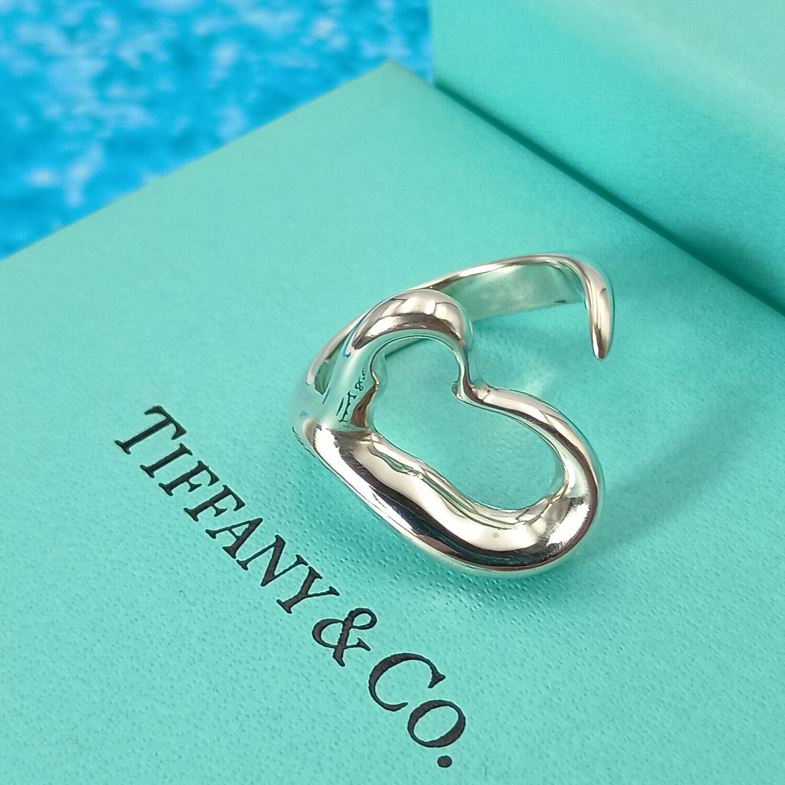 TIFFANY&Co. ティファニー 　13号　オープンハート　リング　指輪　レディース　シルバー925 AG925 ハート