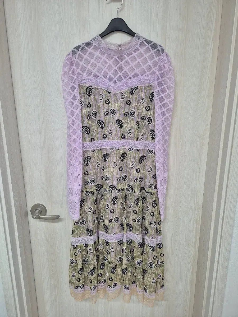 RENEEVON バイオレット レースワンピース