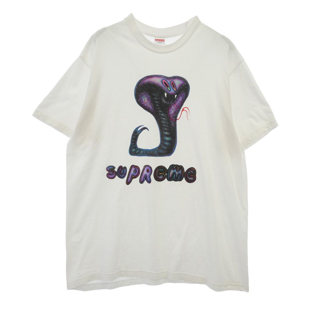 Supreme シュプリーム 21SS Snake Tee スネーク プリント 半袖 Tシャツ ホワイト系 L L【中古】 6,802円