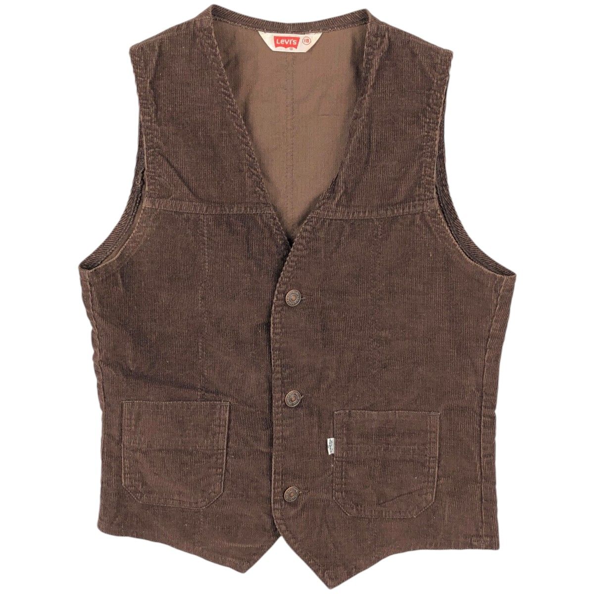 古着 70年代 リーバイス Levi's 前開き コーデュロイベスト カナダ製 メンズXS相当 ヴィンテージ/eaa656345 6,103円