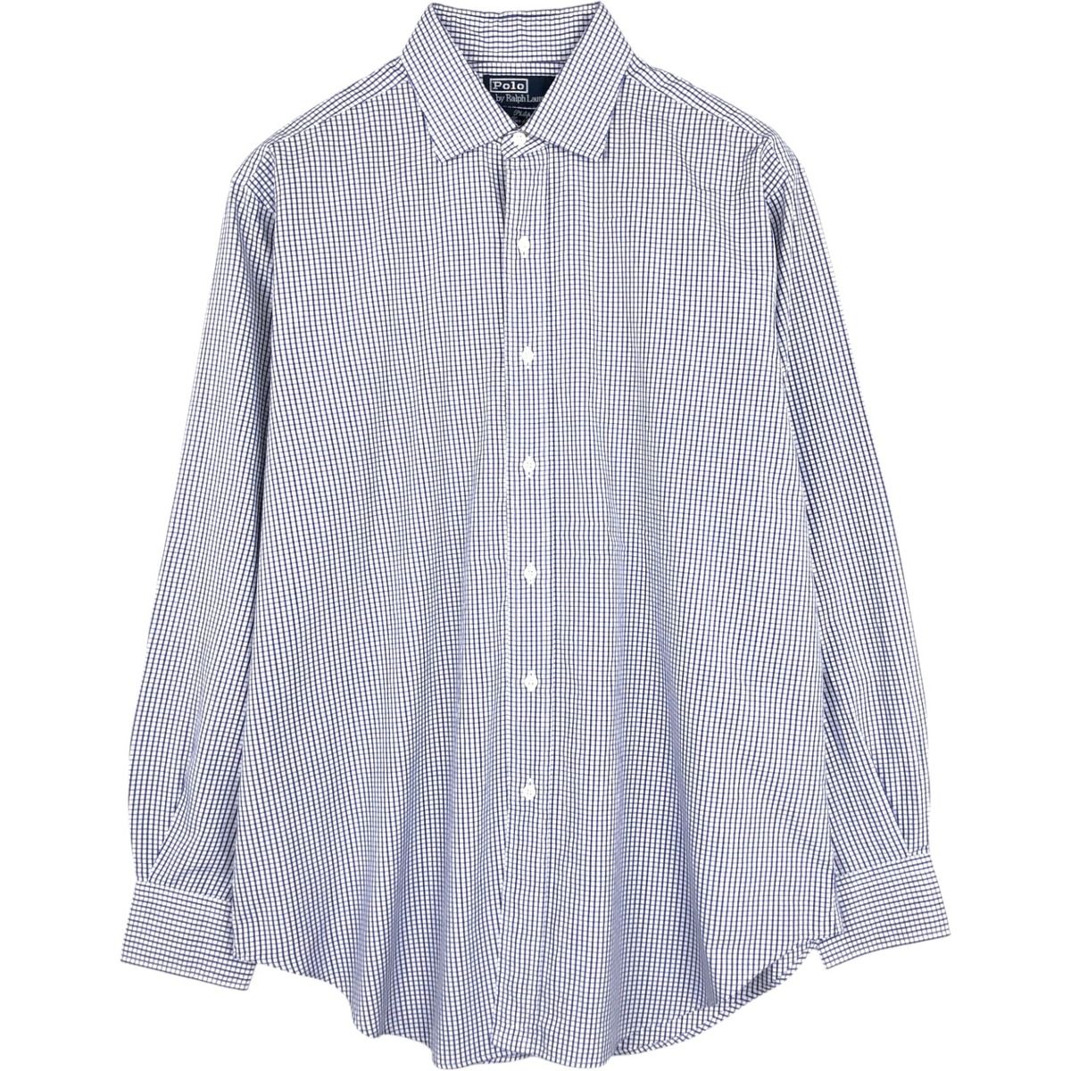 古着 ラルフローレン Ralph Lauren POLO by Ralph Lauren Philip 長袖 コットンチェックシャツ メンズXL相当/eaa662741 5,852円